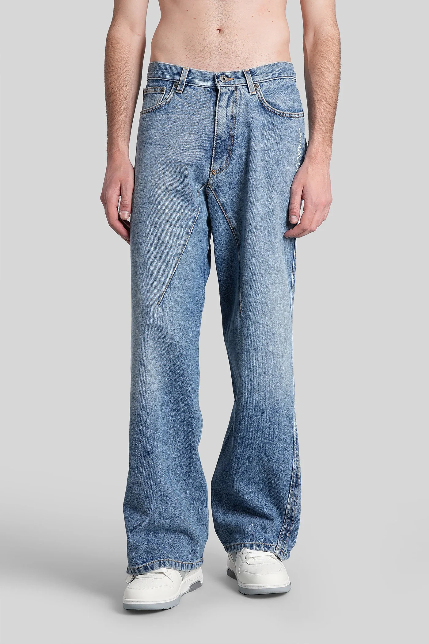 Jeans in blue cotton