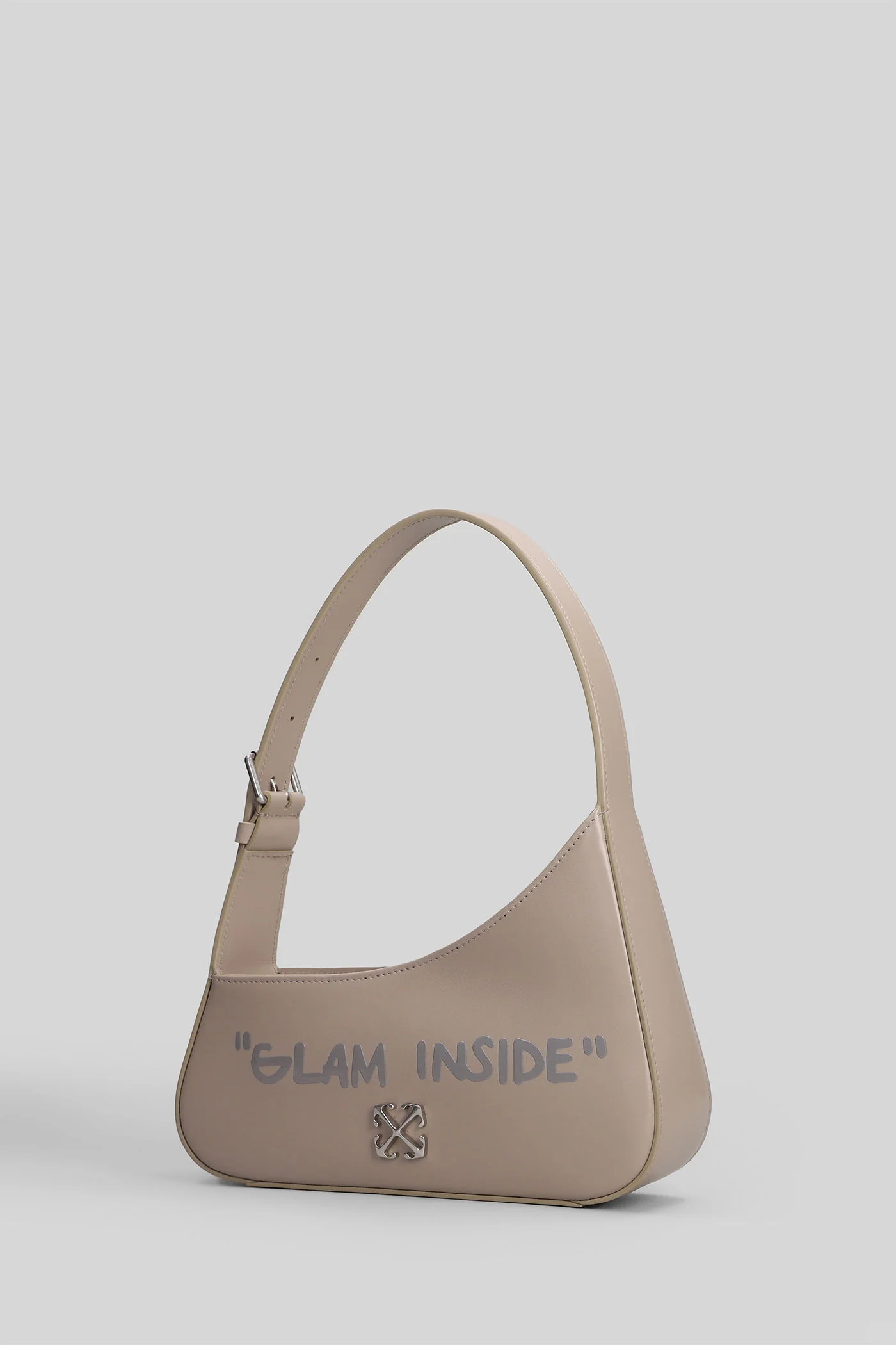Jitney Shoulder bag in grey leather - Image 2