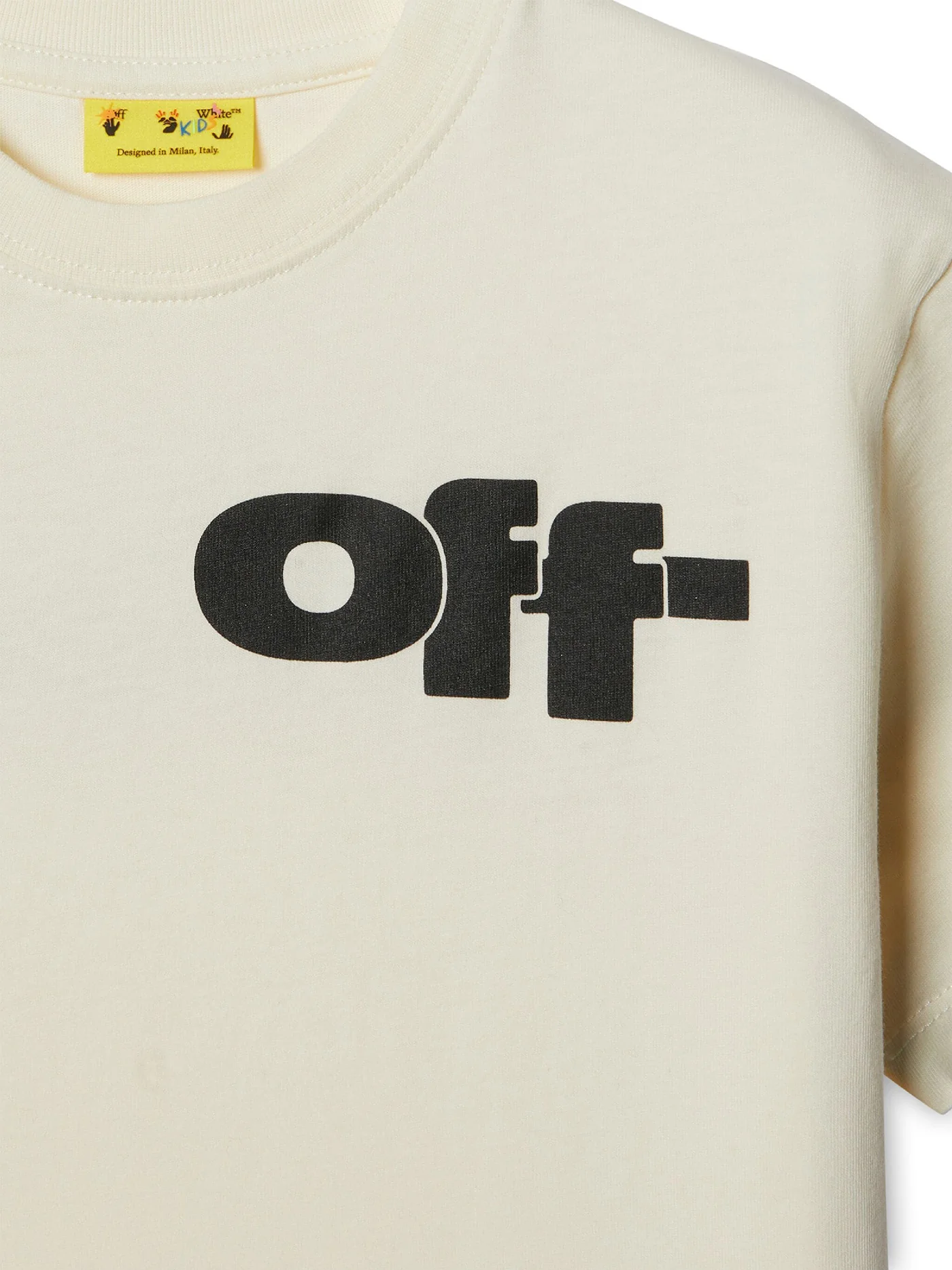 T-Shirt in beige cotton - Image 3