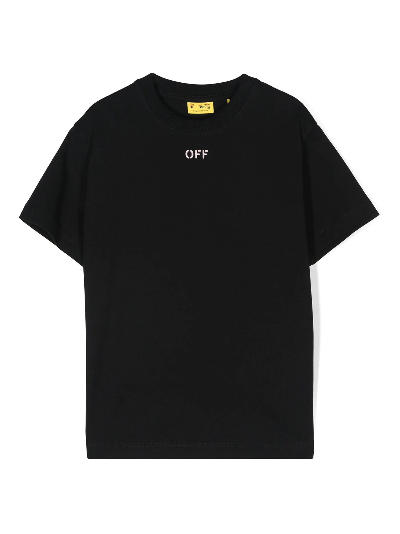 T-Shirt in black cotton