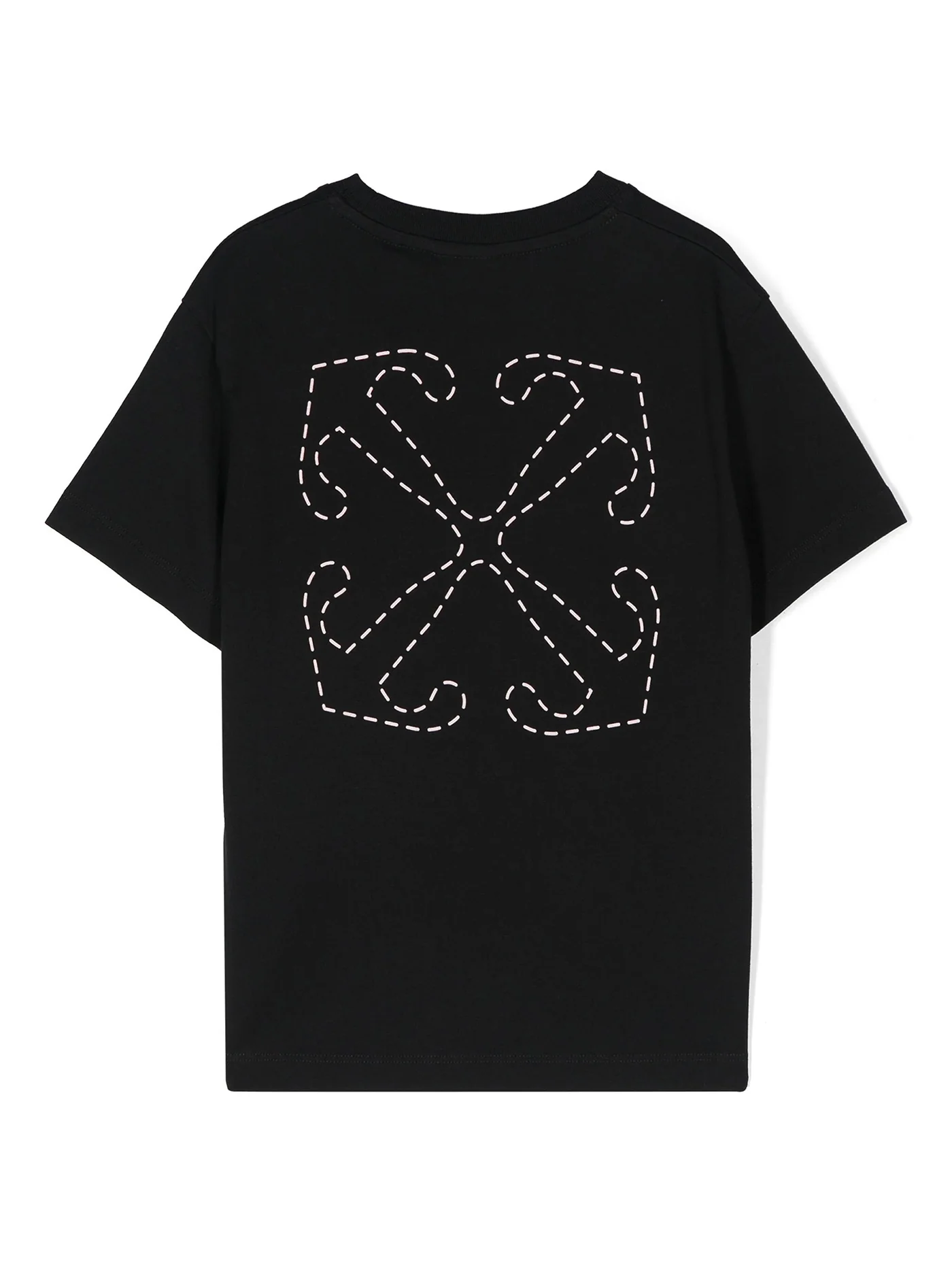 T-Shirt in black cotton - Image 2