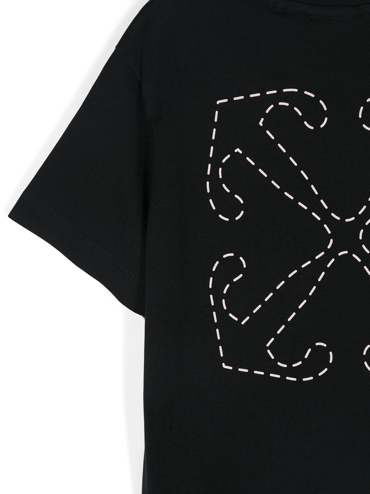T-Shirt in black cotton - Image 3