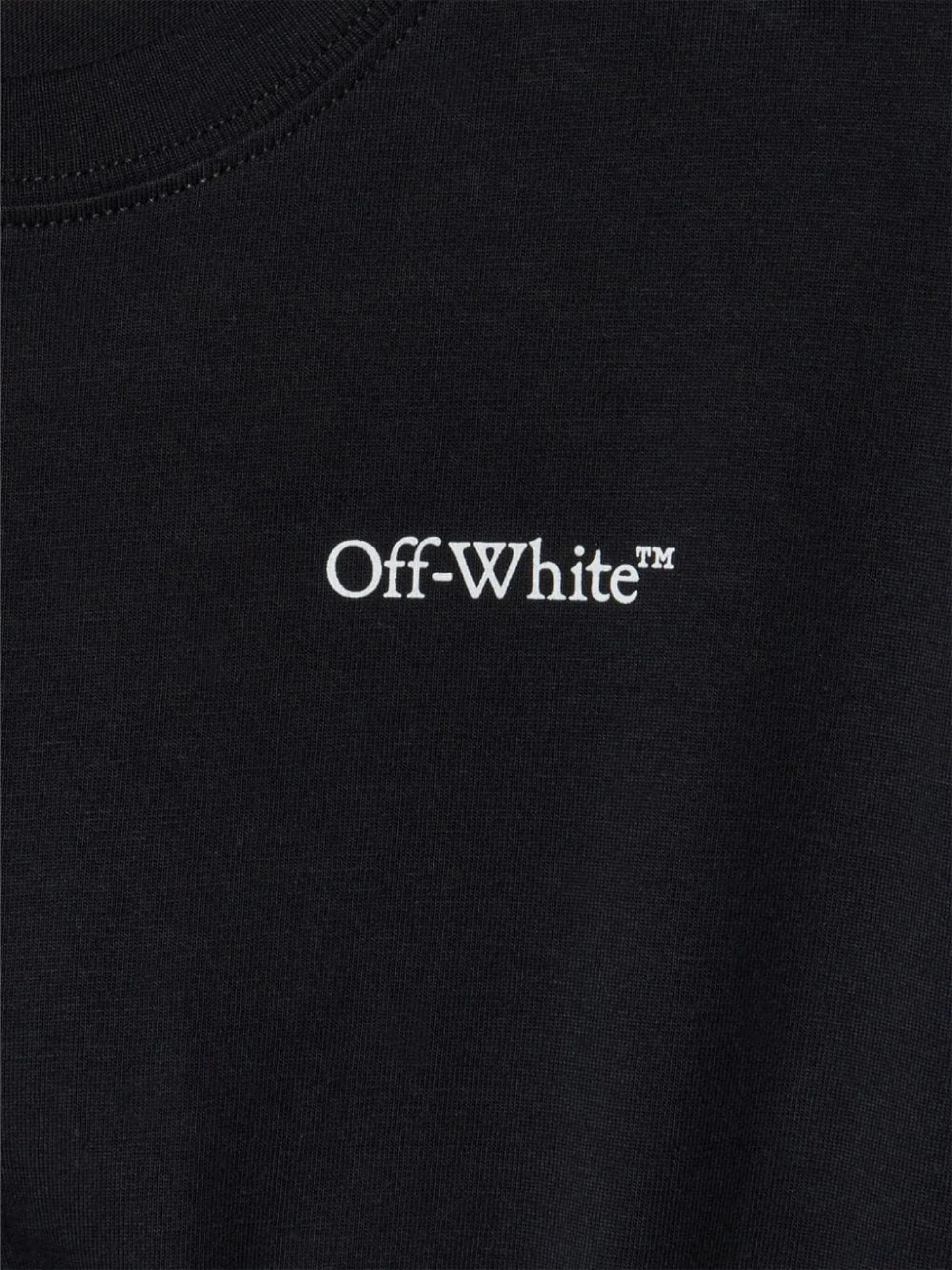 T-Shirt in black cotton - Image 3