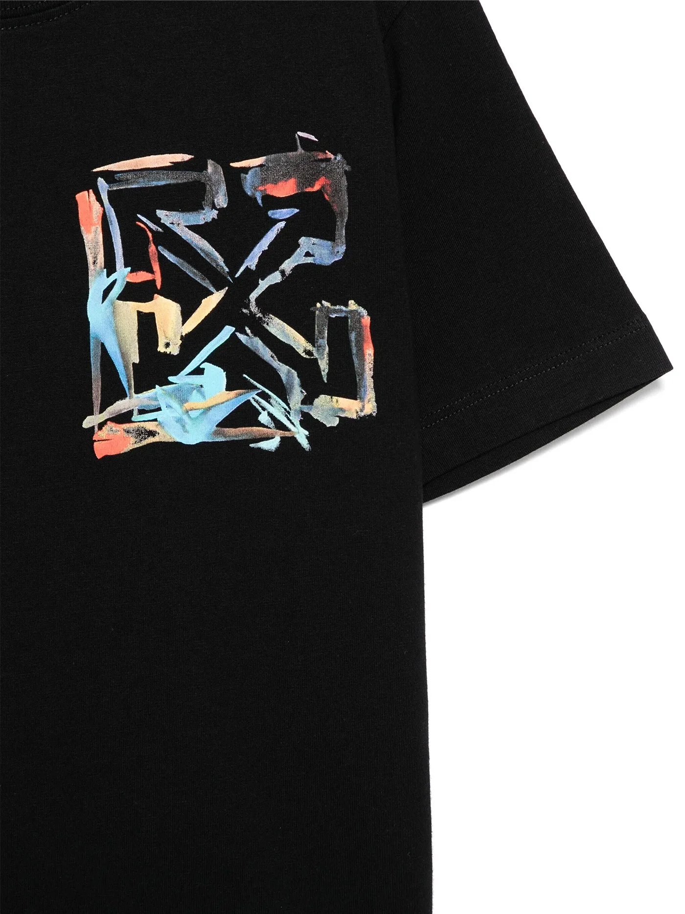 T-Shirt in black cotton - Image 3