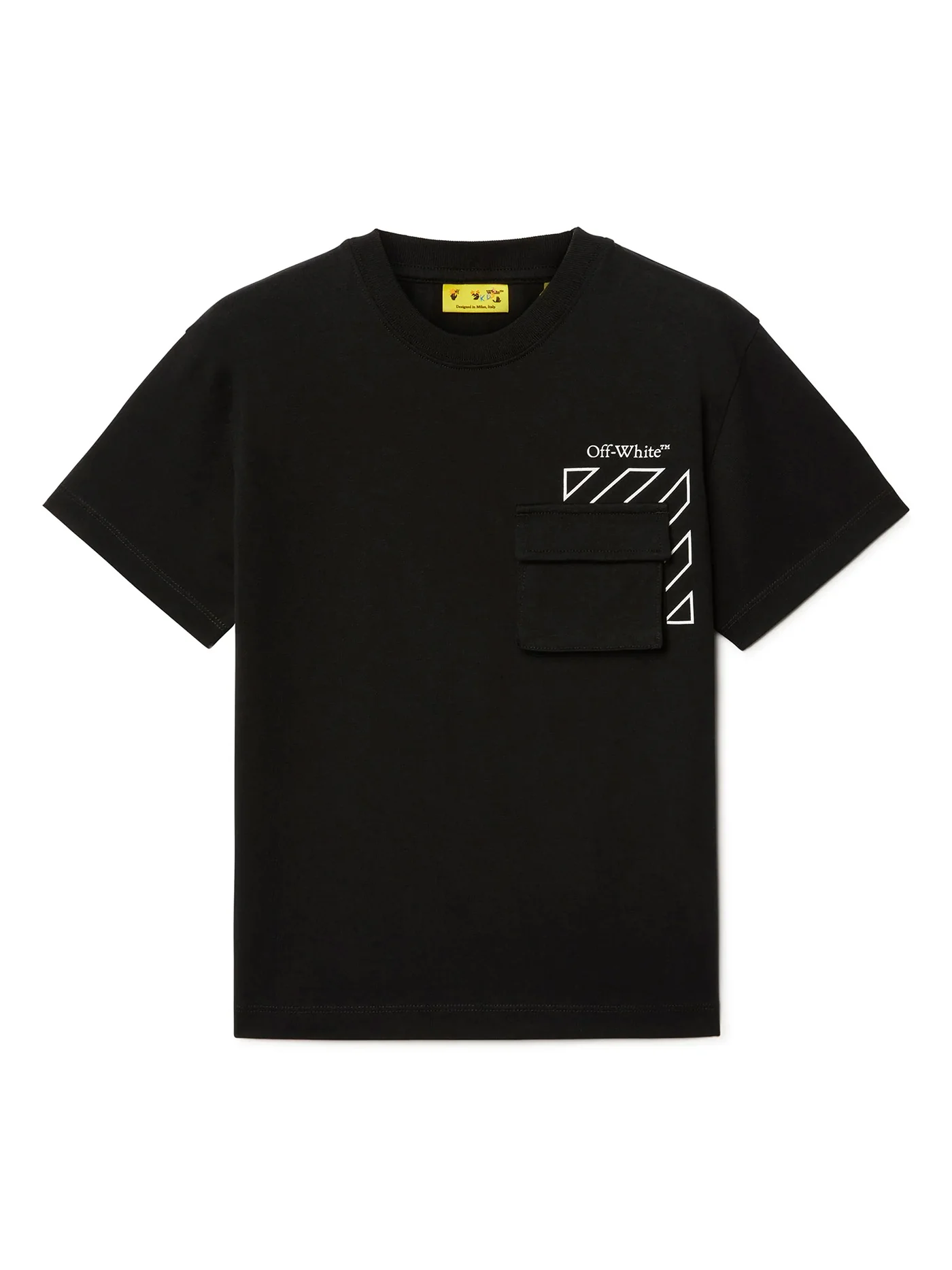 T-Shirt in black cotton