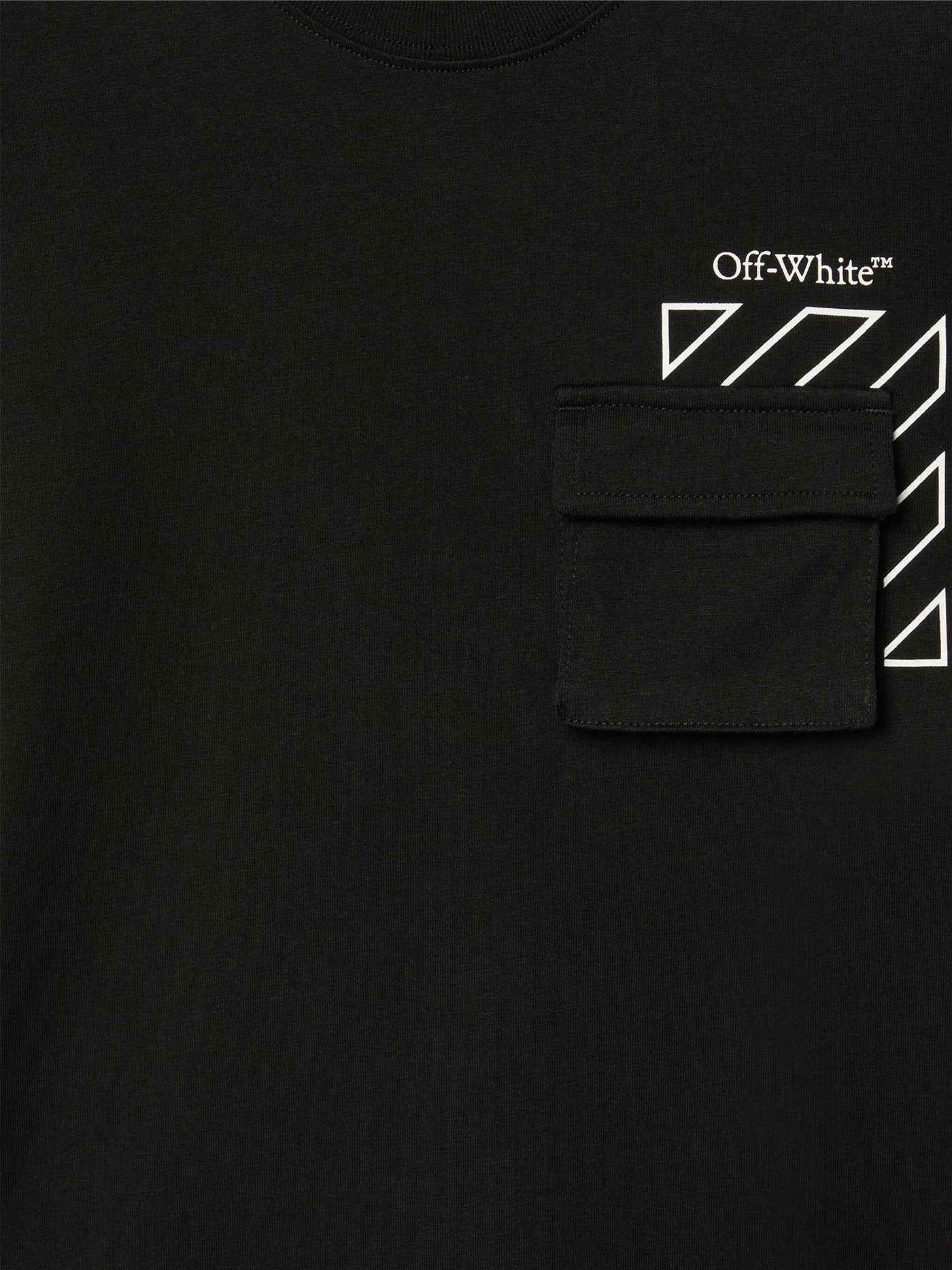 T-Shirt in black cotton - Image 3