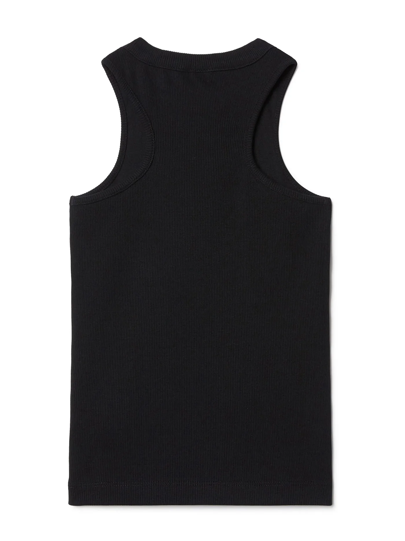 tank Top in black cotton - Image 2