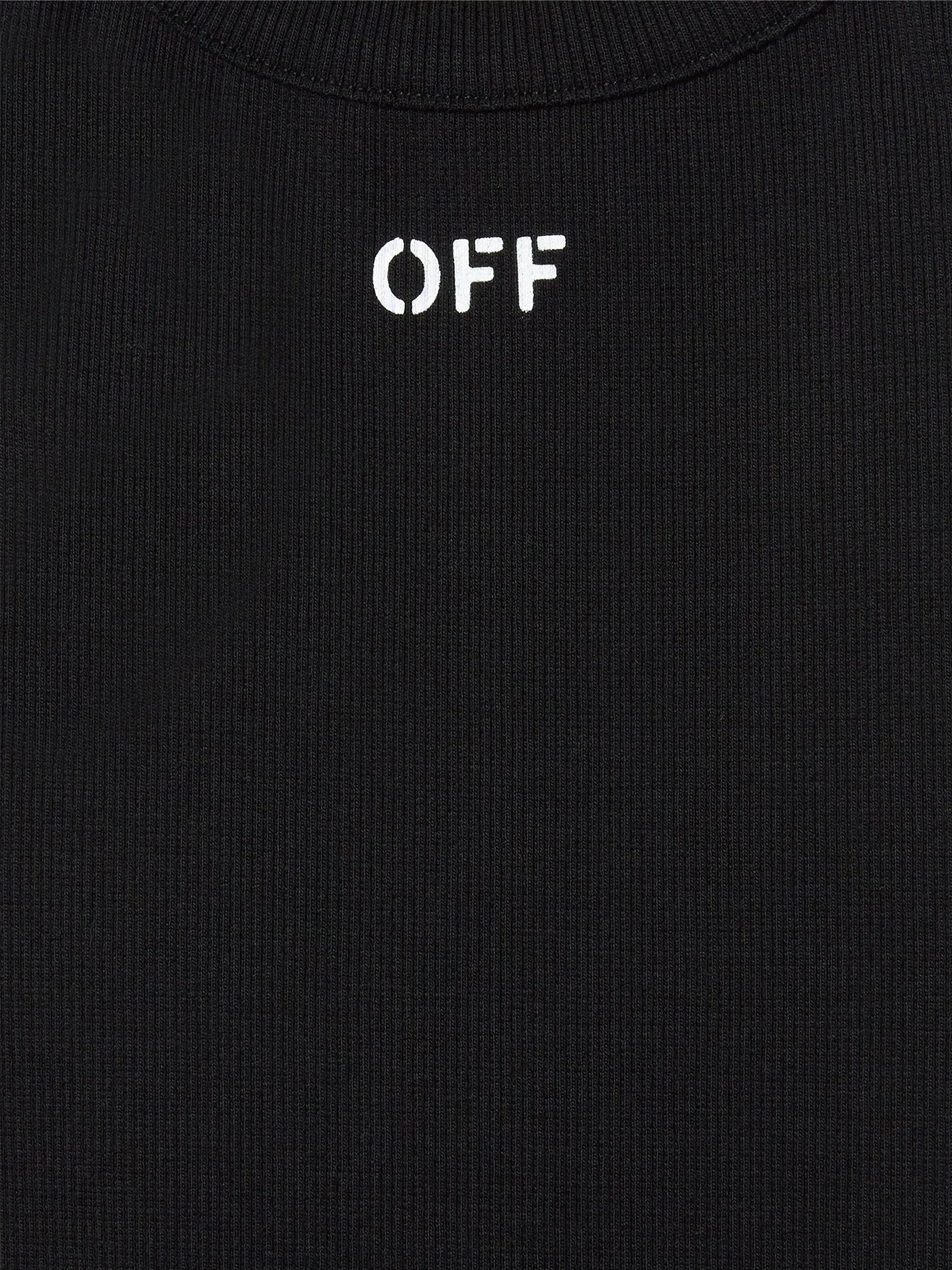 tank Top in black cotton - Image 3