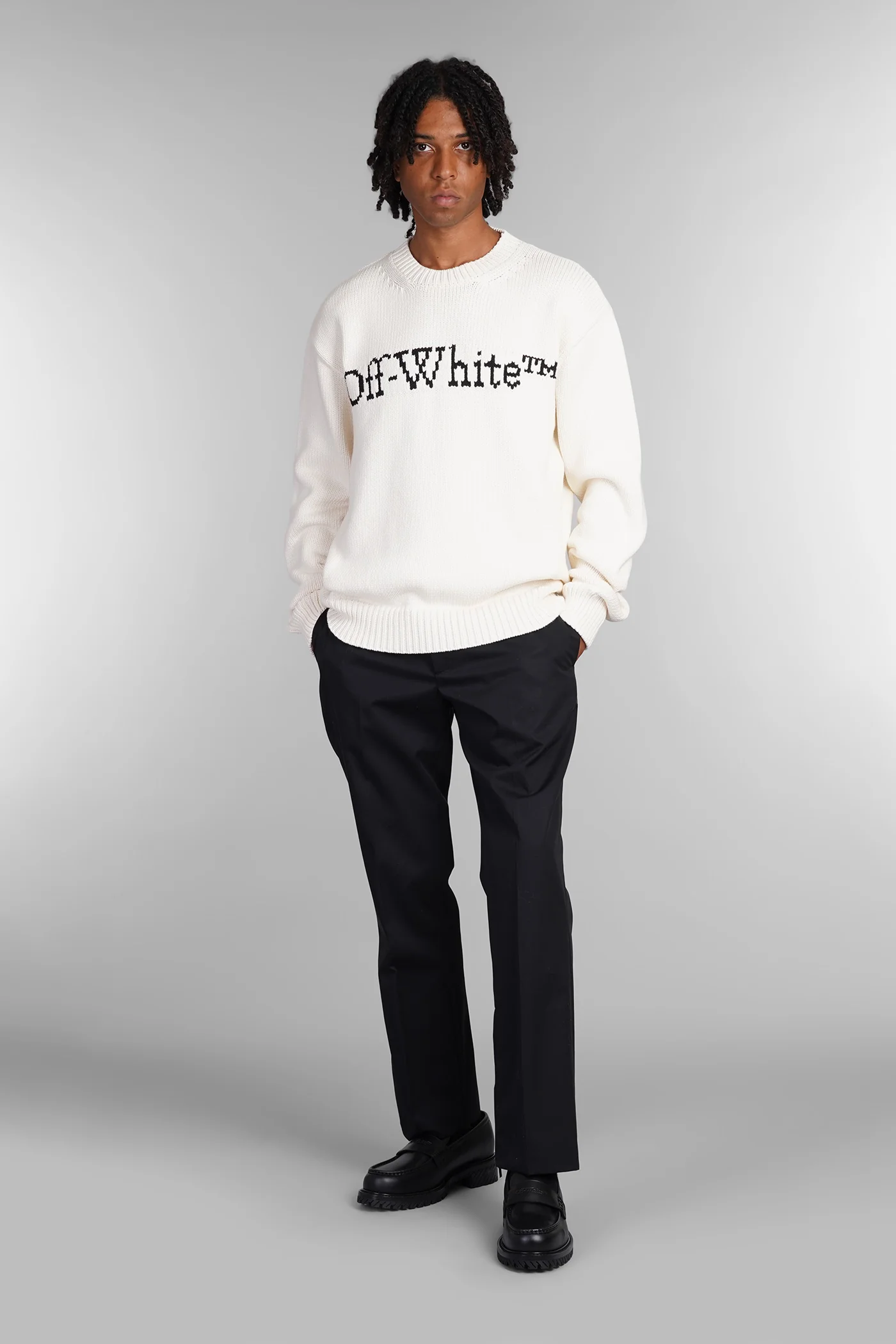 Knitwear in beige cotton - Image 2