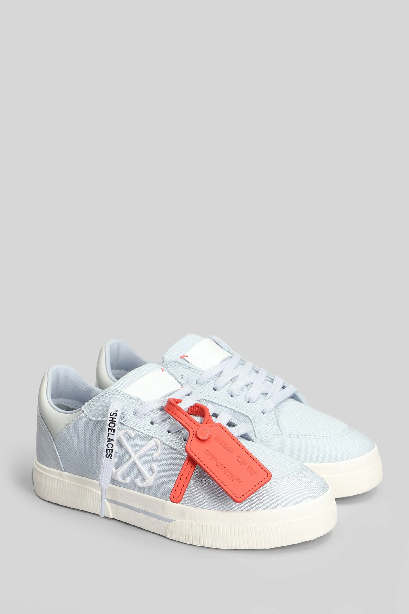 New low vulcanized Sneakers in cyan cotton - Image 2