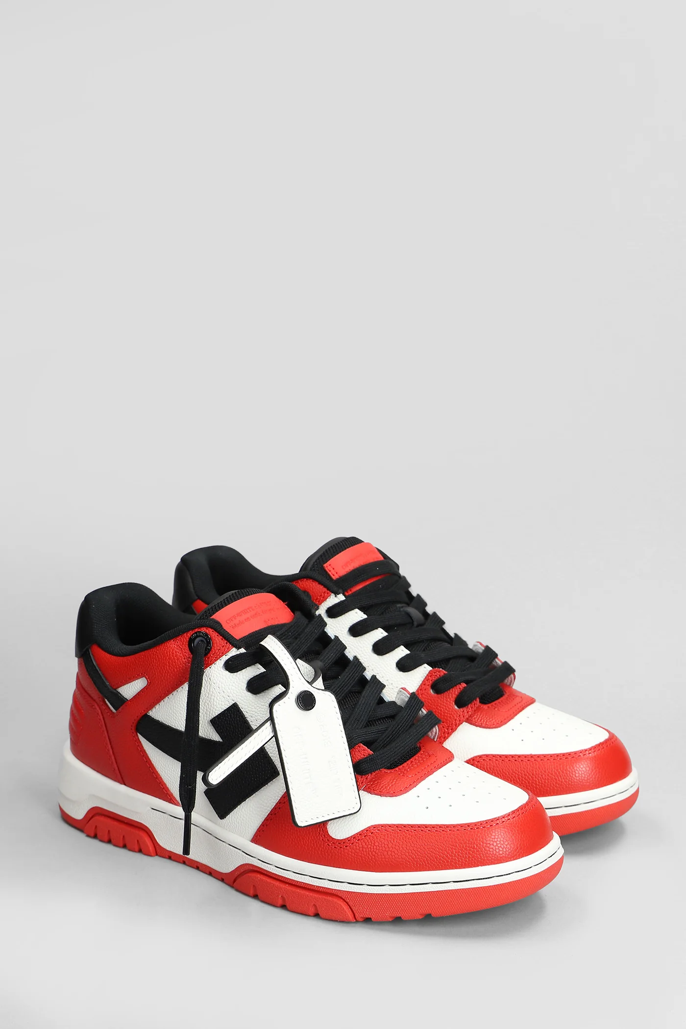 Out of office basket Sneakers in red leather - Image 2