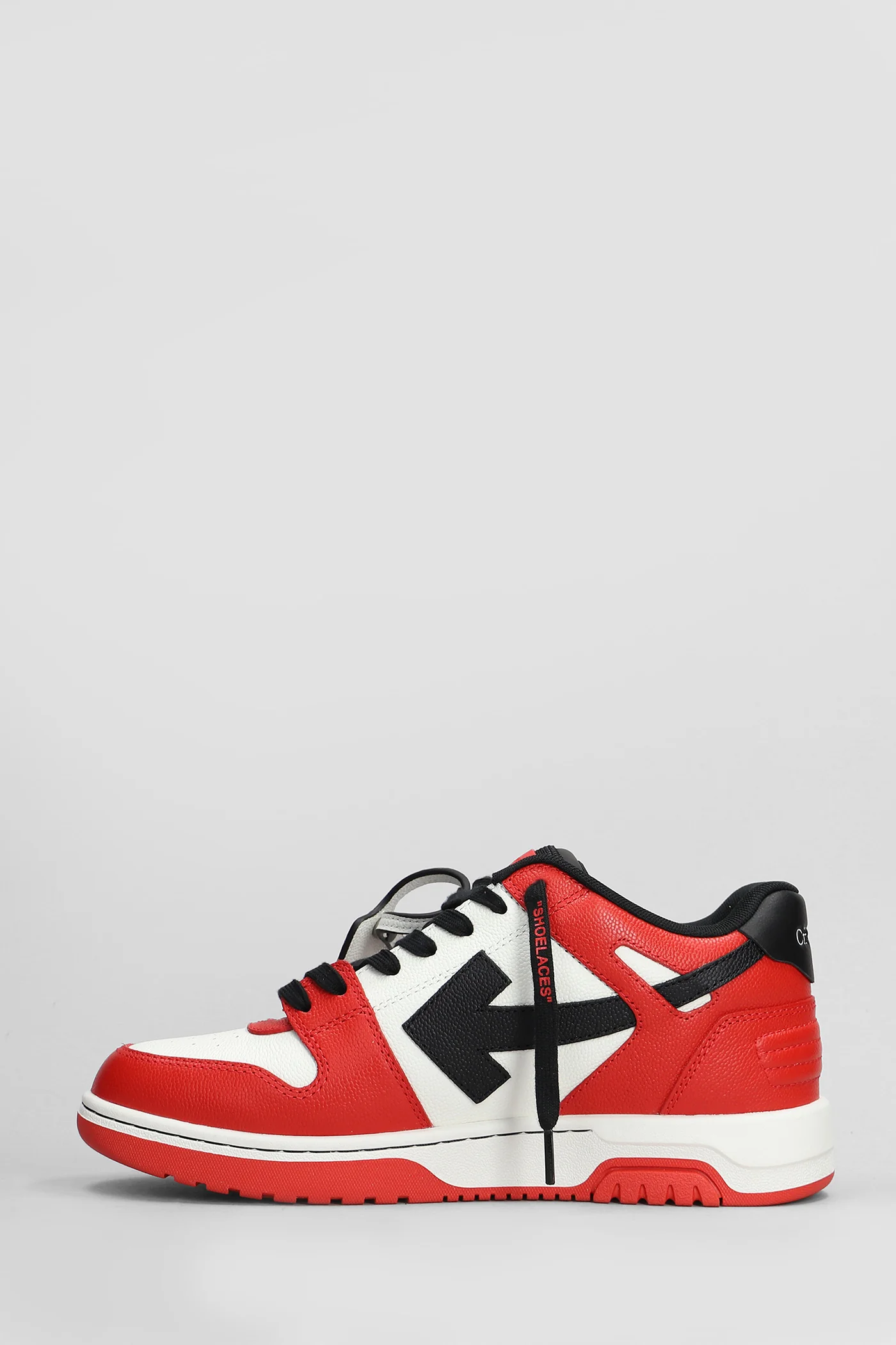 Out of office basket Sneakers in red leather - Image 3