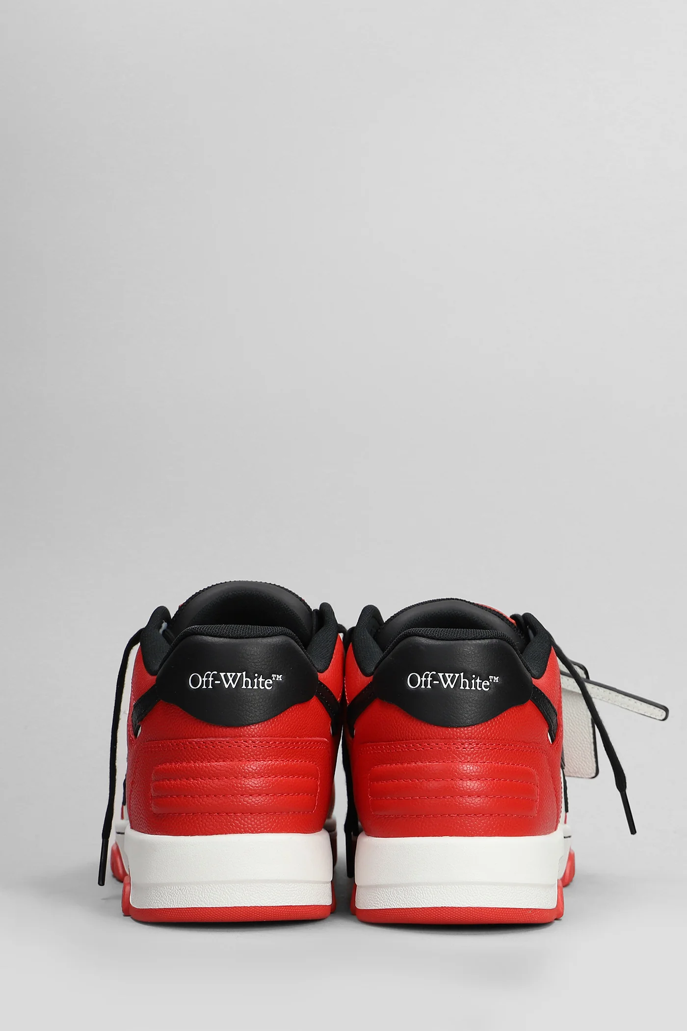 Out of office basket Sneakers in red leather - Image 4
