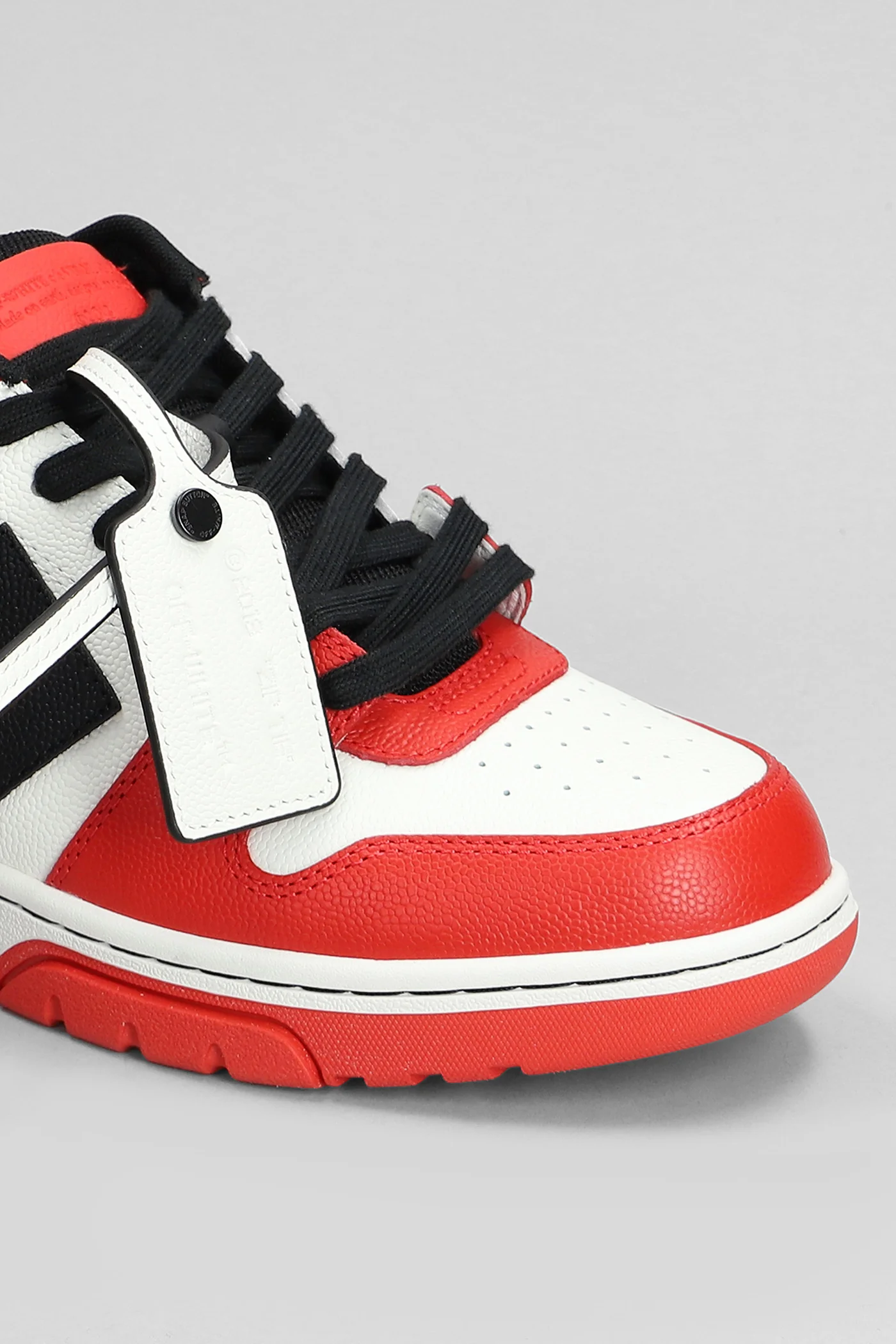 Out of office basket Sneakers in red leather - Image 5