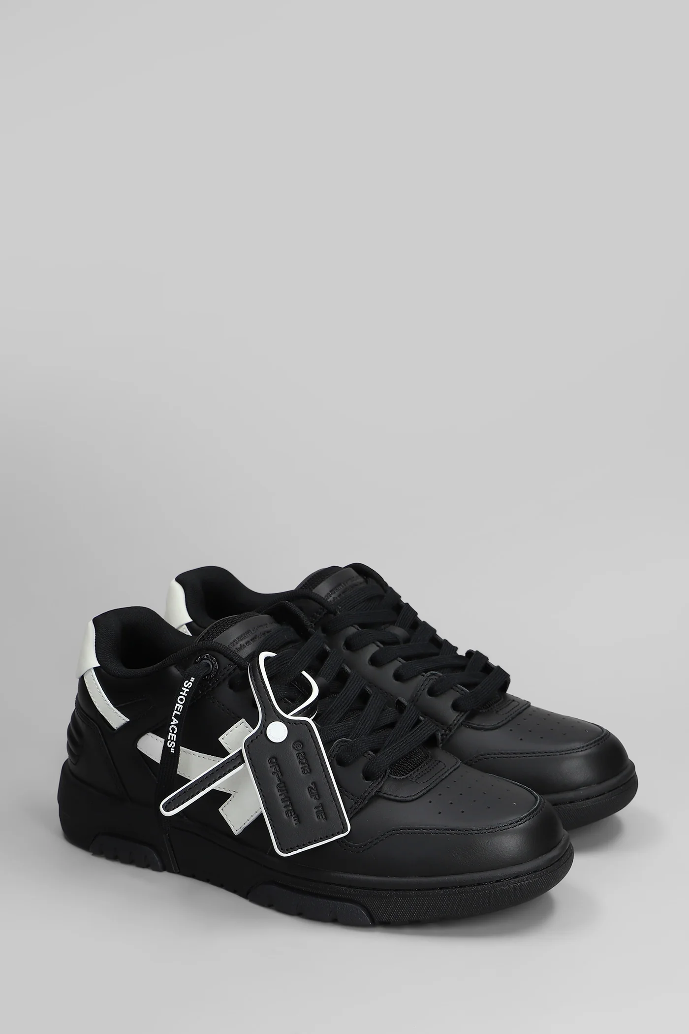 Out of office Sneakers in black leather - Image 2