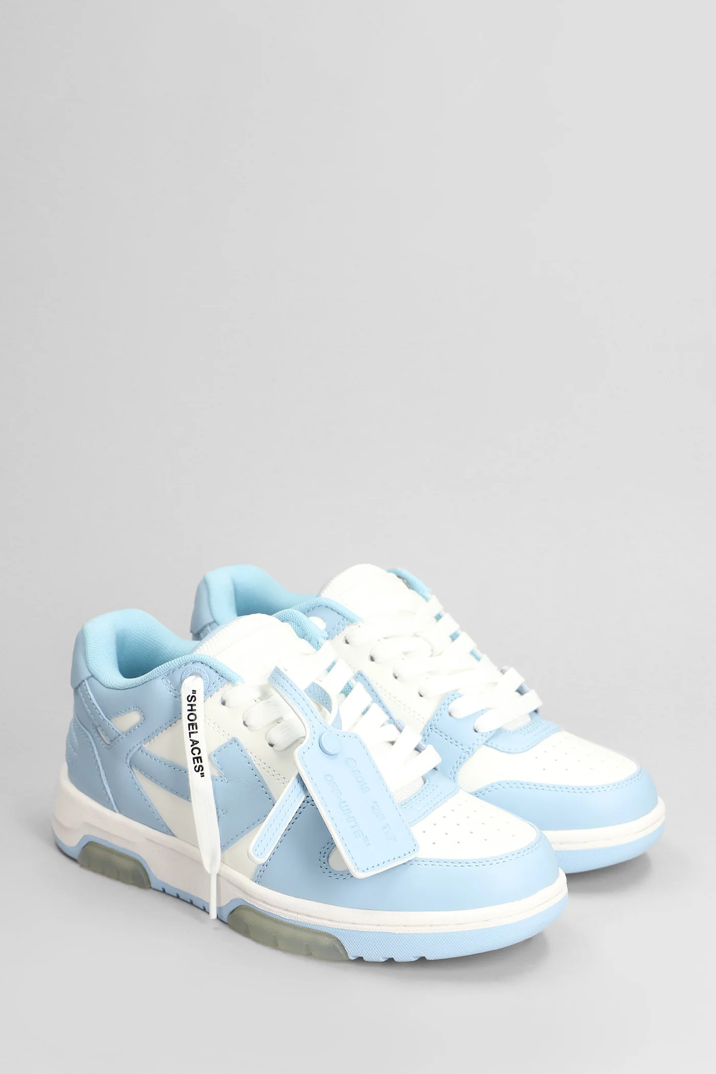 Out of office Sneakers in cyan leather - Image 2