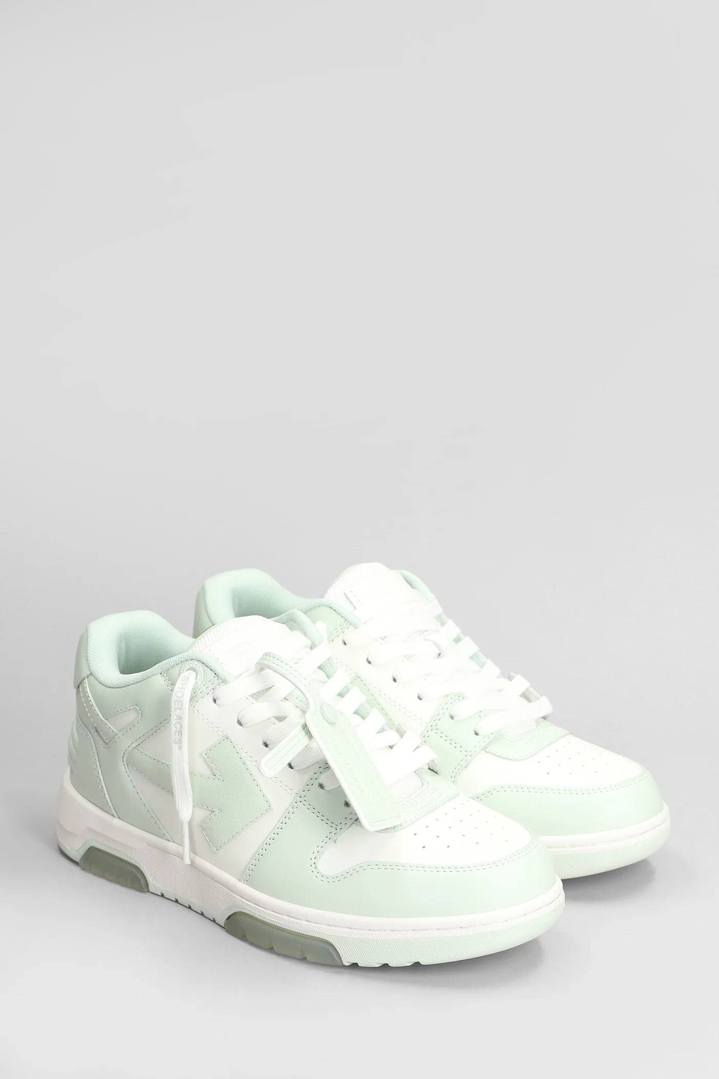 Out of office Sneakers in green leather - Image 2