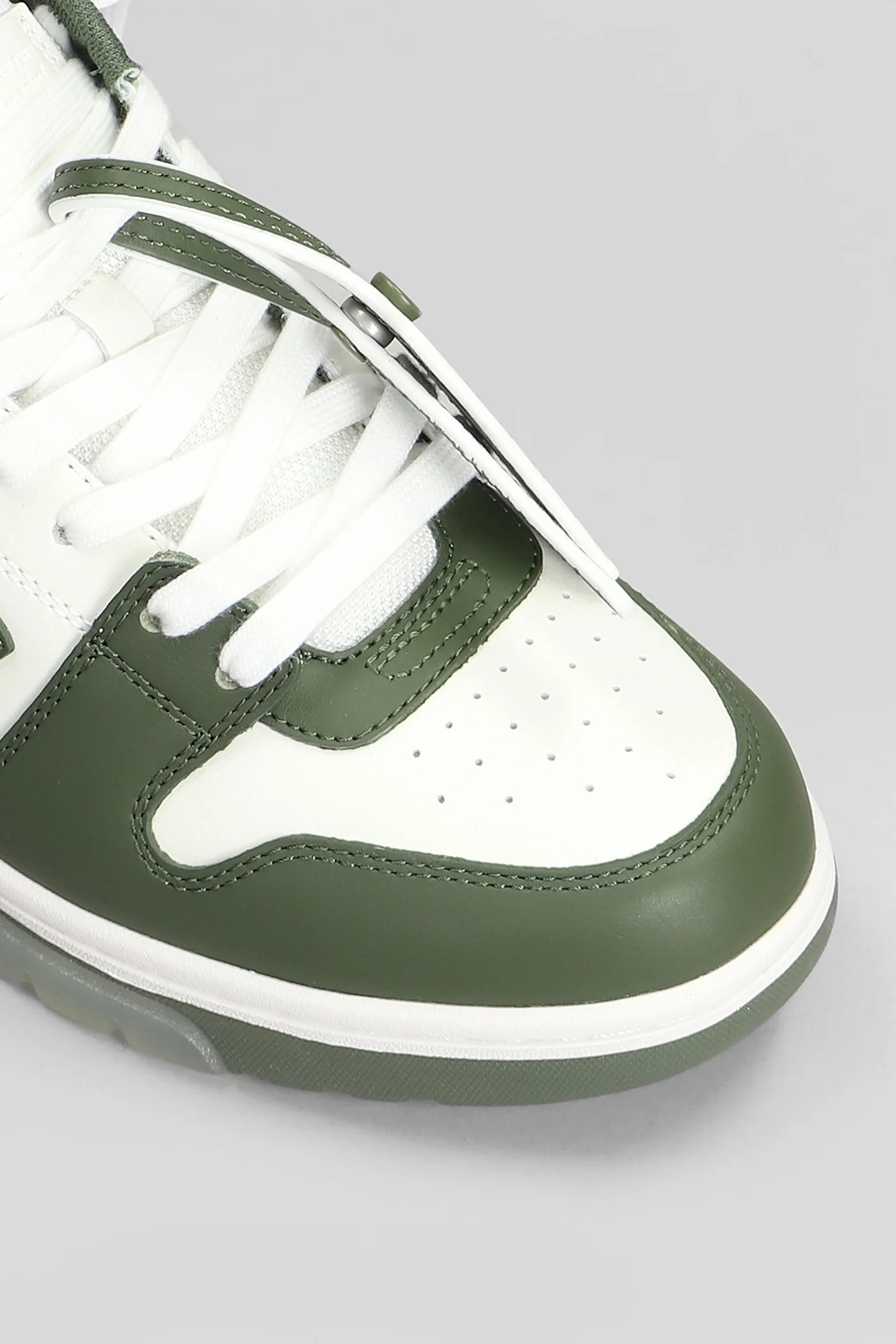 Out of office Sneakers in green leather - Image 5
