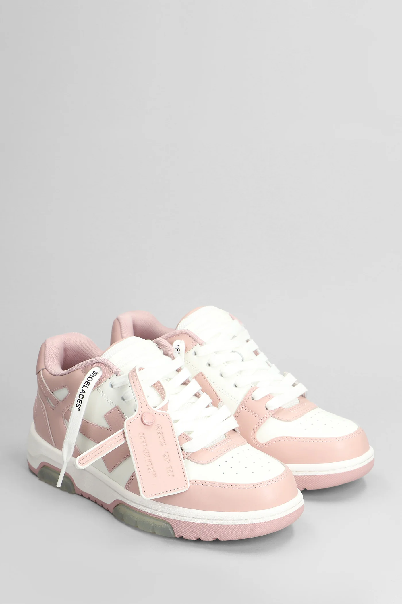 Out of office Sneakers in rose-pink leather - Image 2