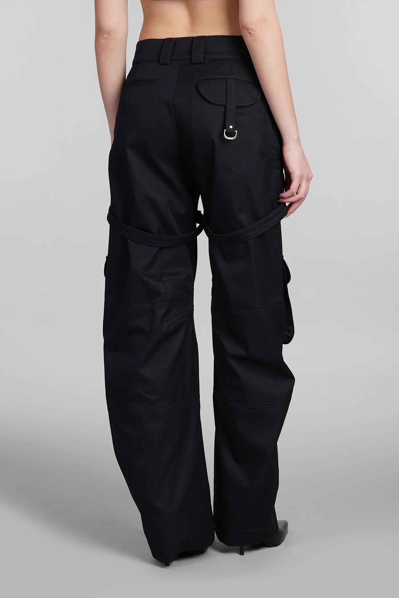 Pants in black cotton - Image 3