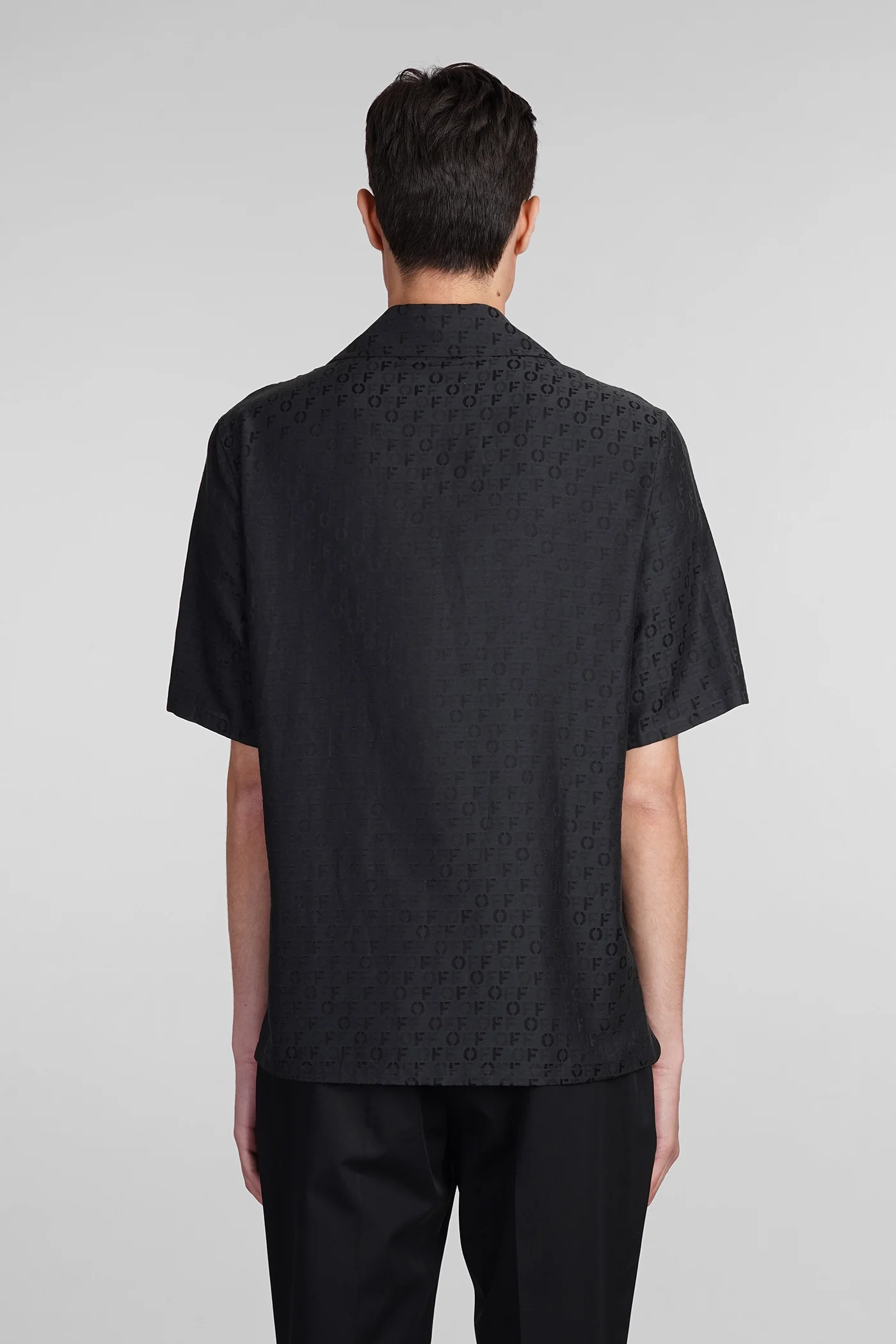 Shirt in black cotton - Image 3