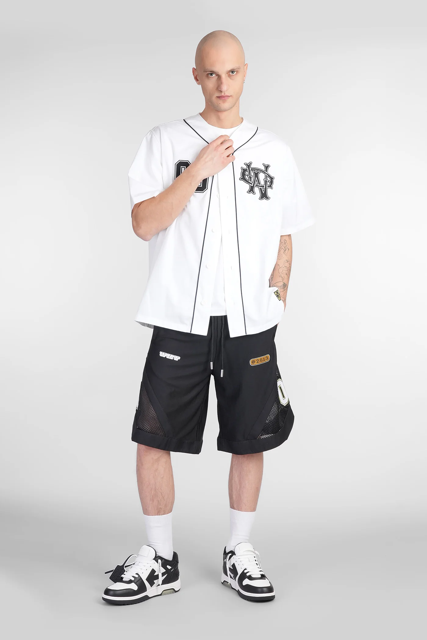 Shorts in black polyester - Image 7
