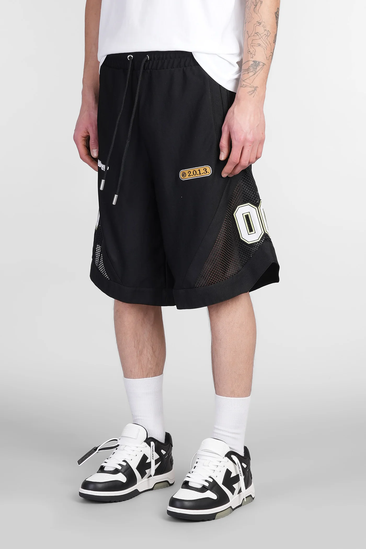 Shorts in black polyester - Image 9