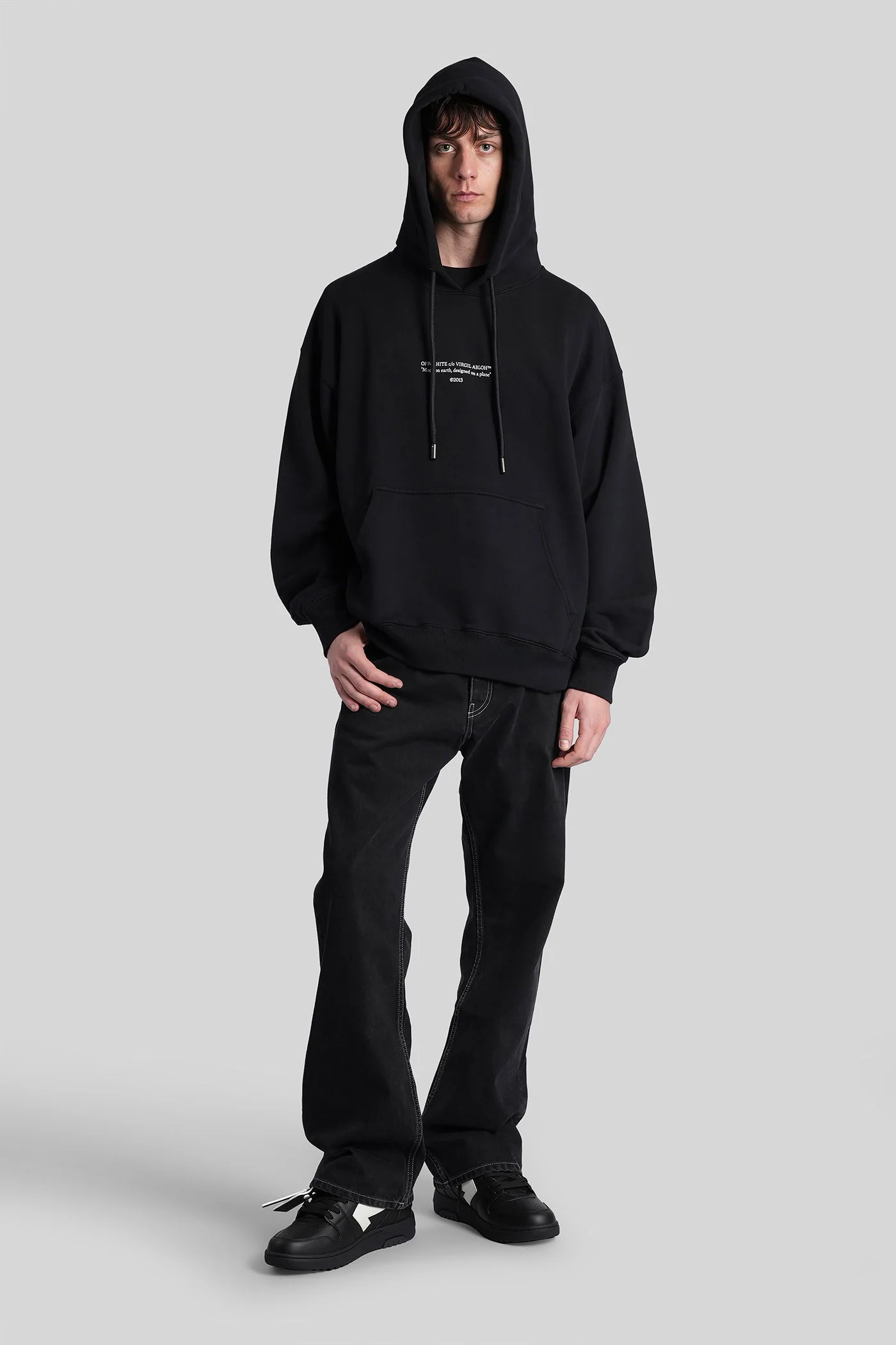 Sweatshirt in black cotton - Image 2