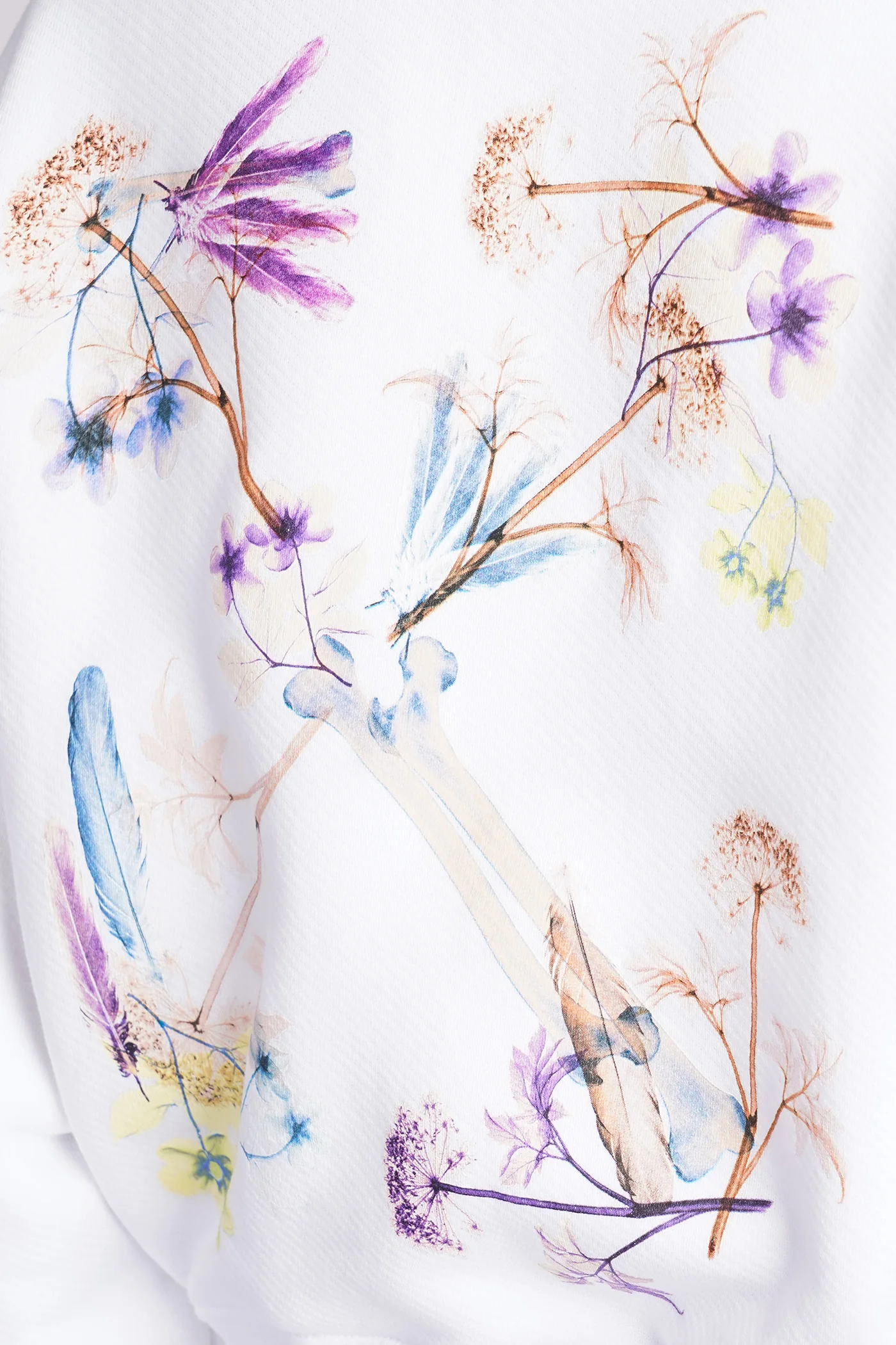 Sweatshirt in white cotton - Image 5
