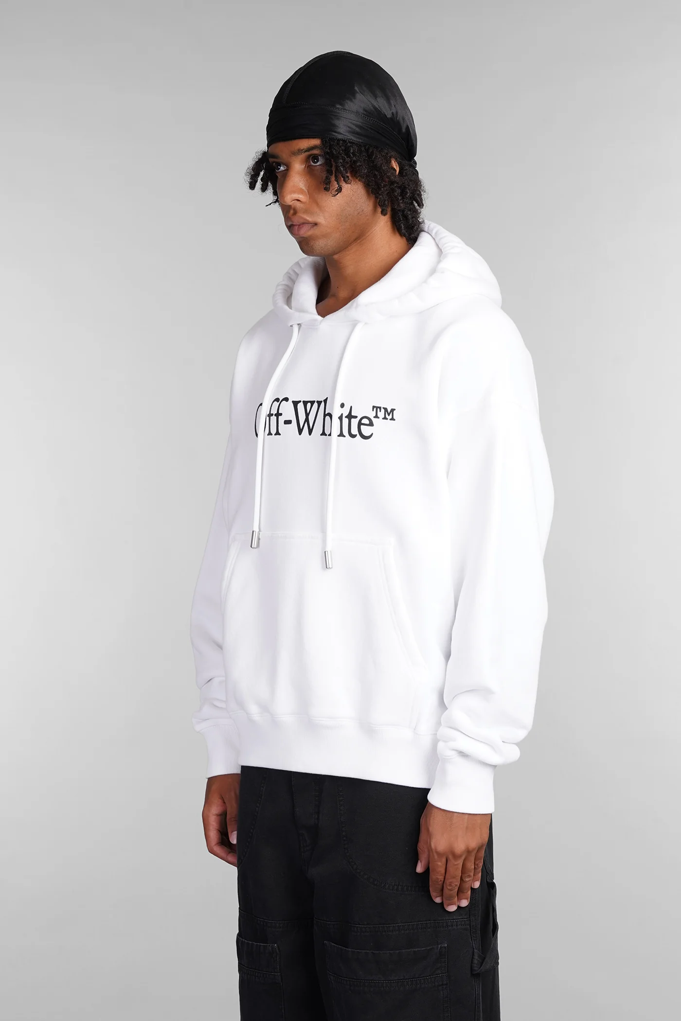 Sweatshirt in white cotton - Image 4