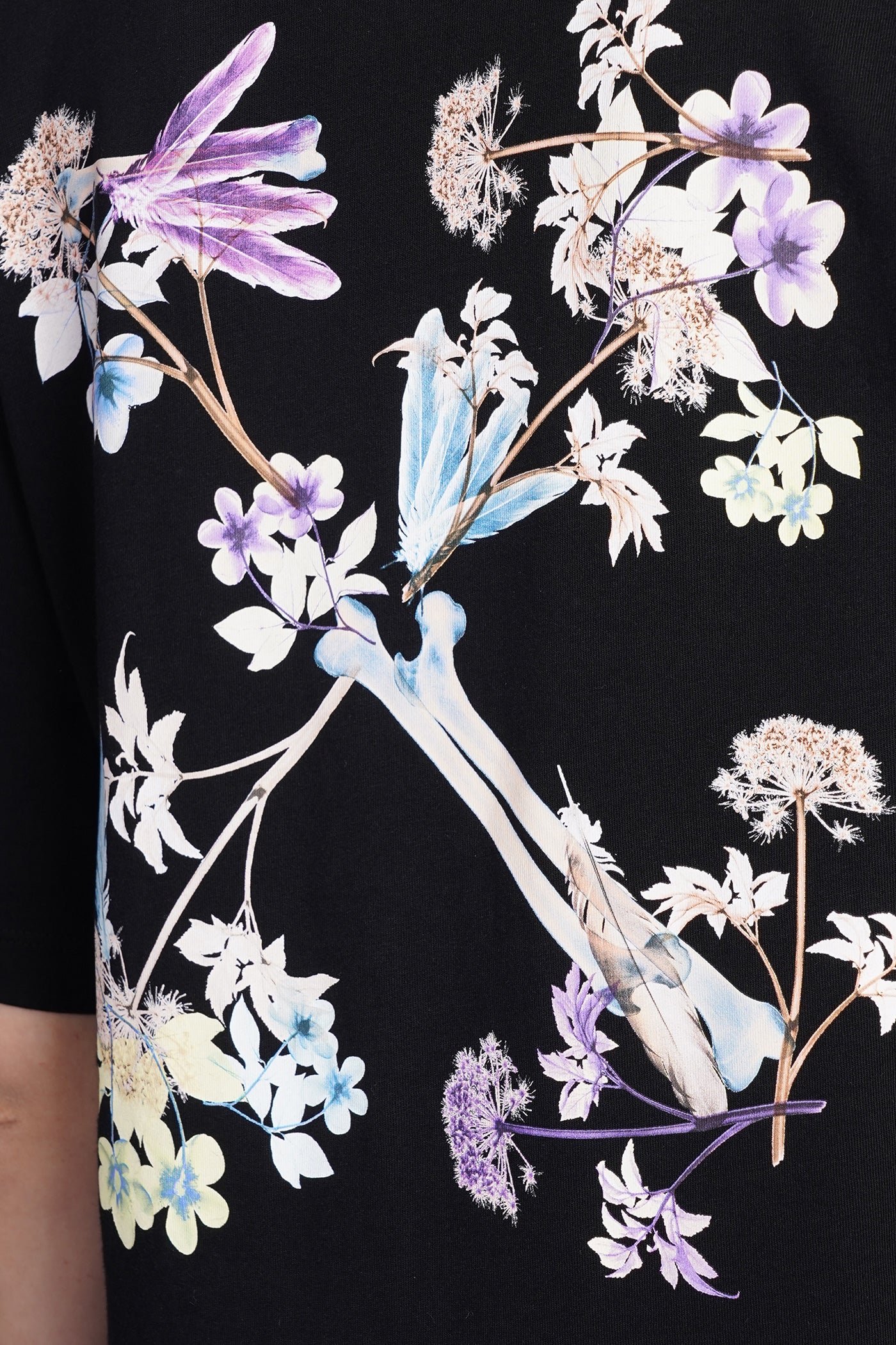 T-Shirt in black cotton - Image 5