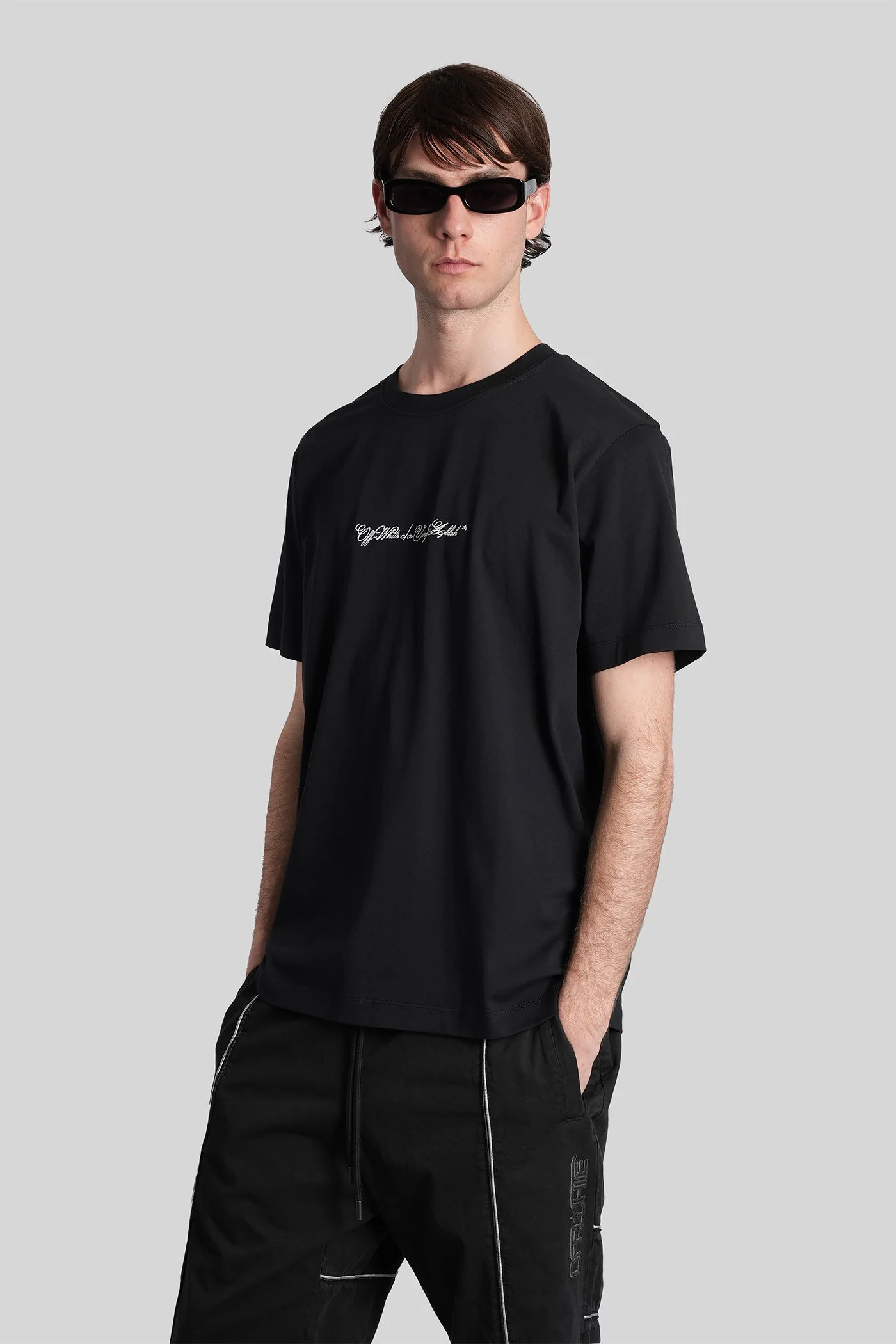 T-Shirt in black cotton - Image 4