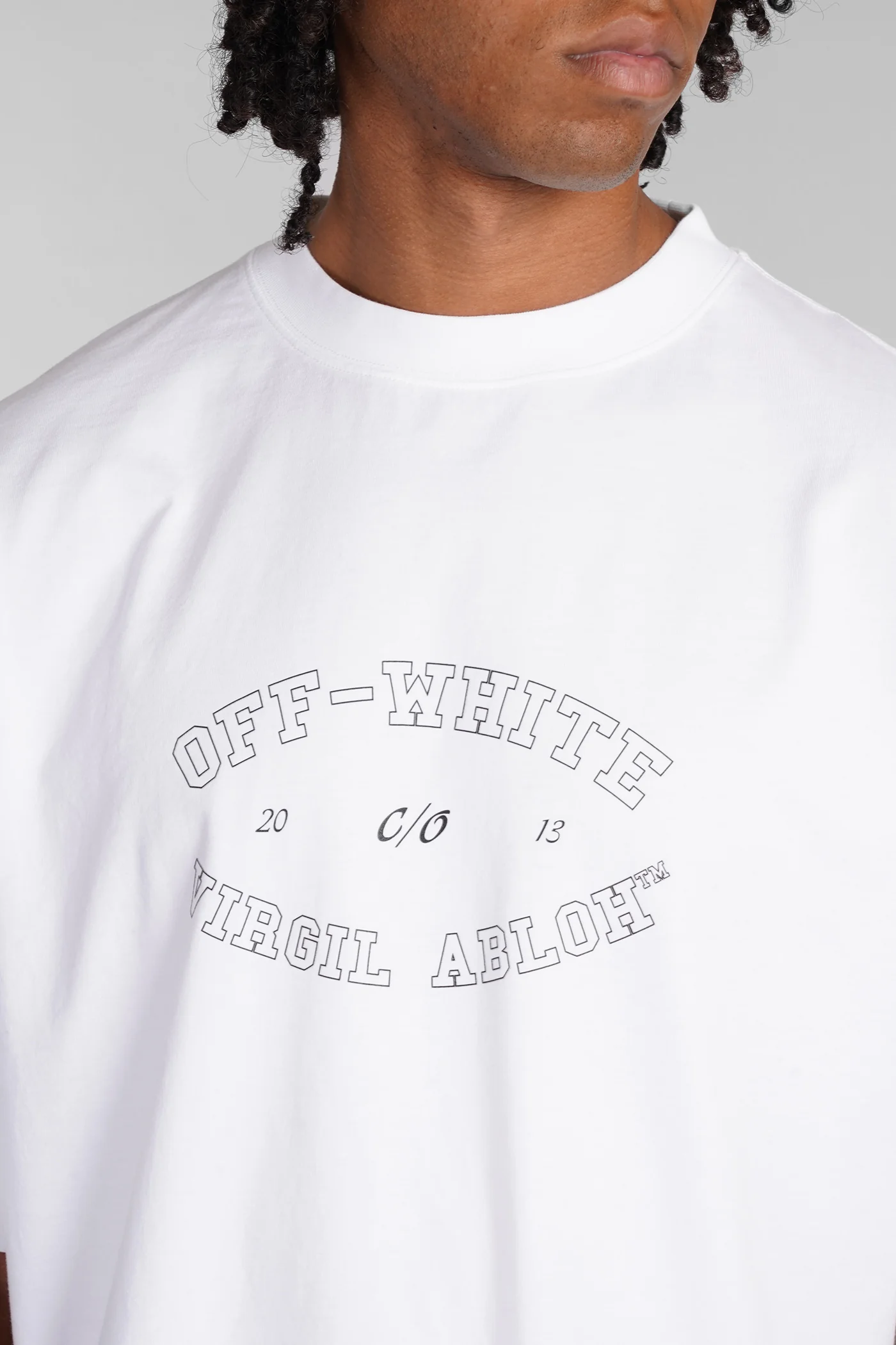 T-Shirt in white cotton - Image 5