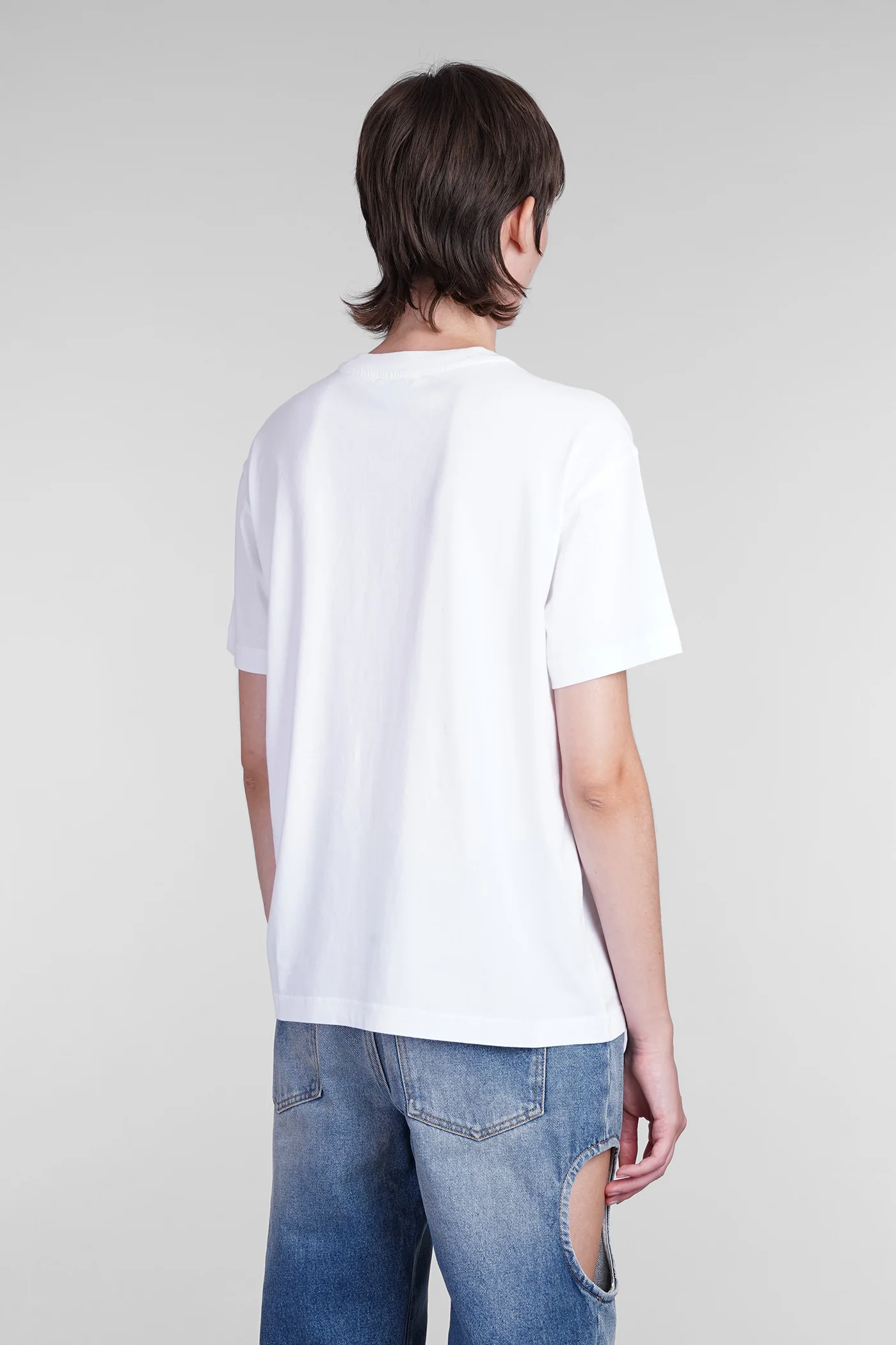 T-Shirt in white cotton - Image 3