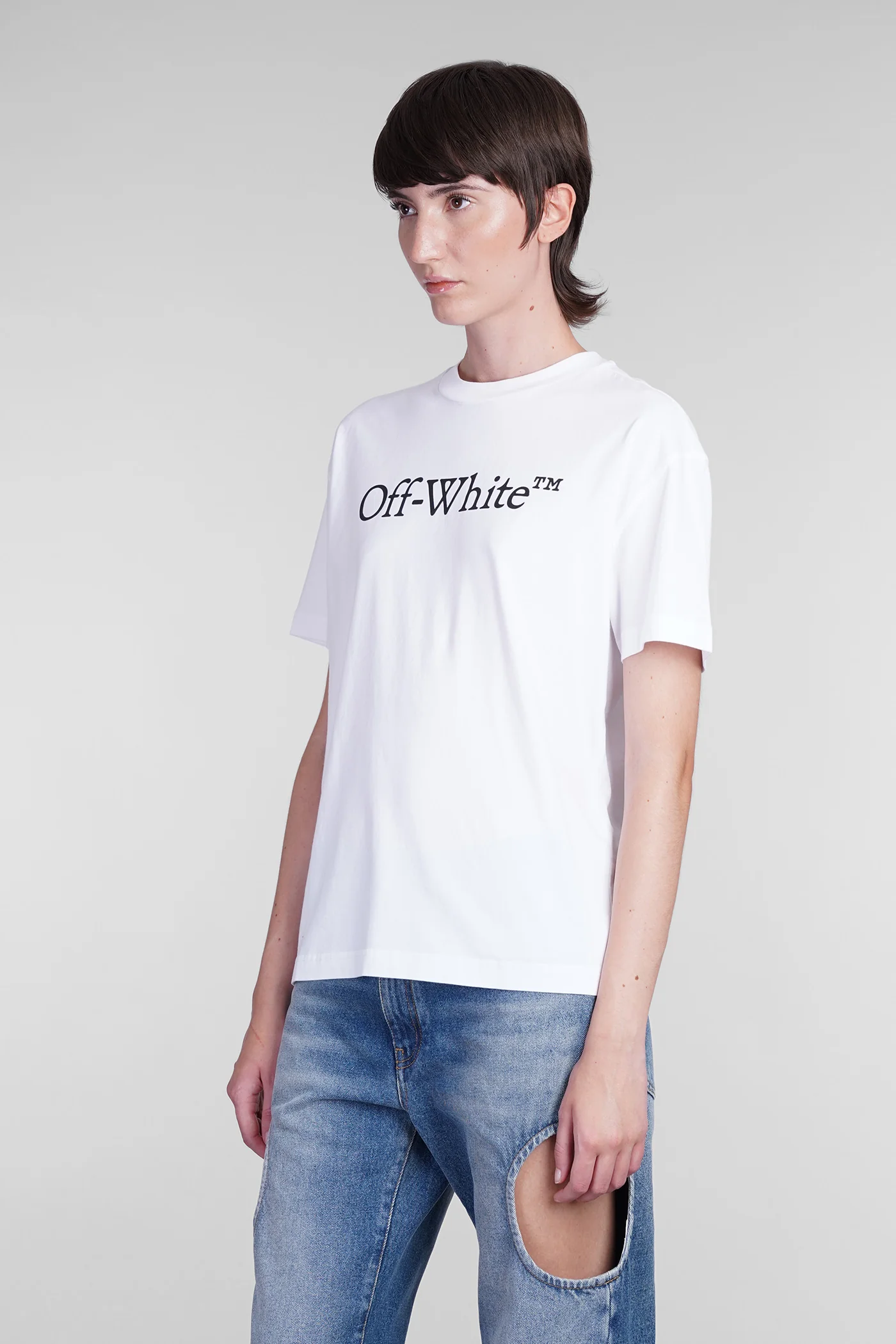 T-Shirt in white cotton - Image 4