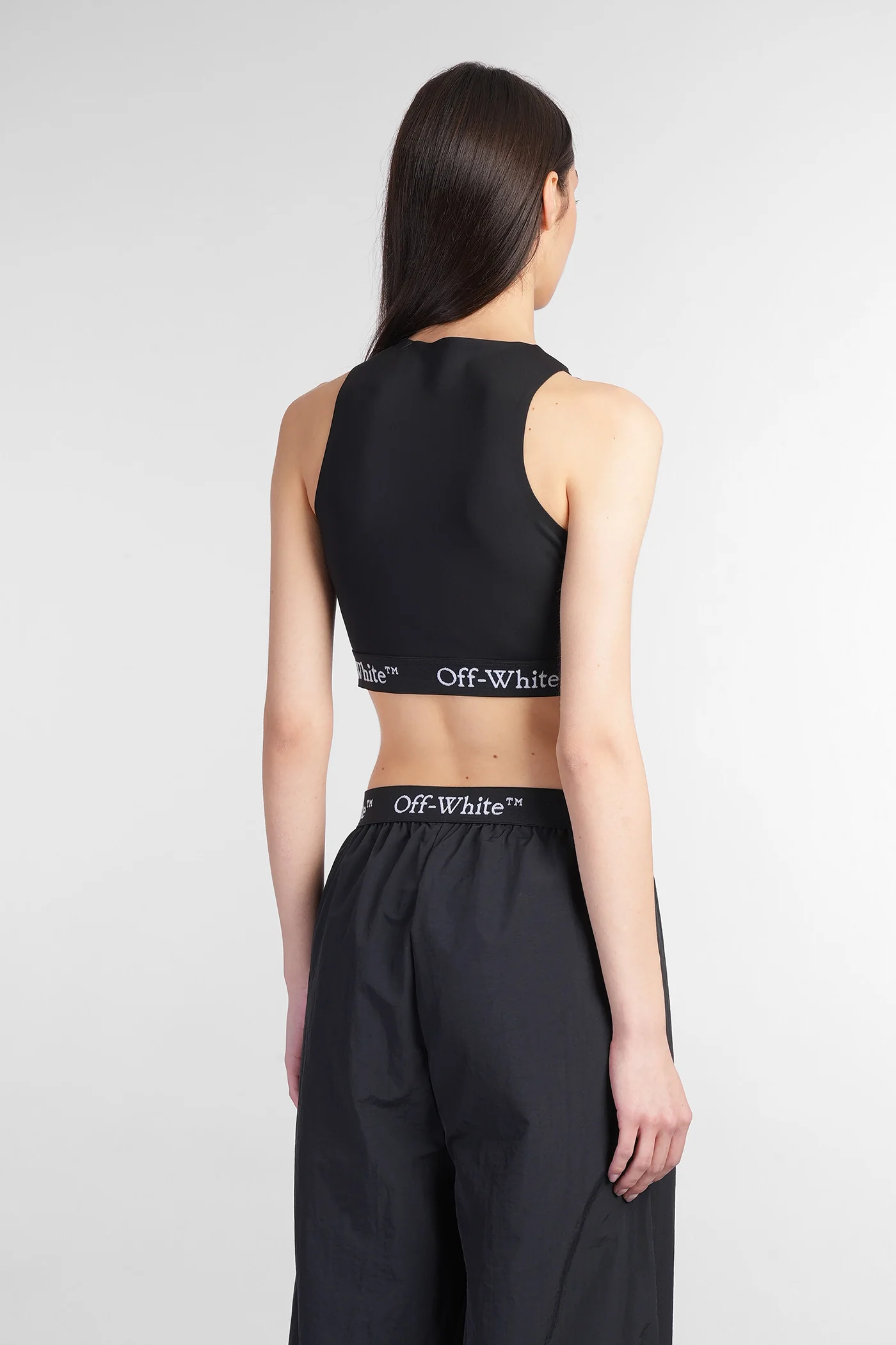 Topwear in black polyamide - Image 3