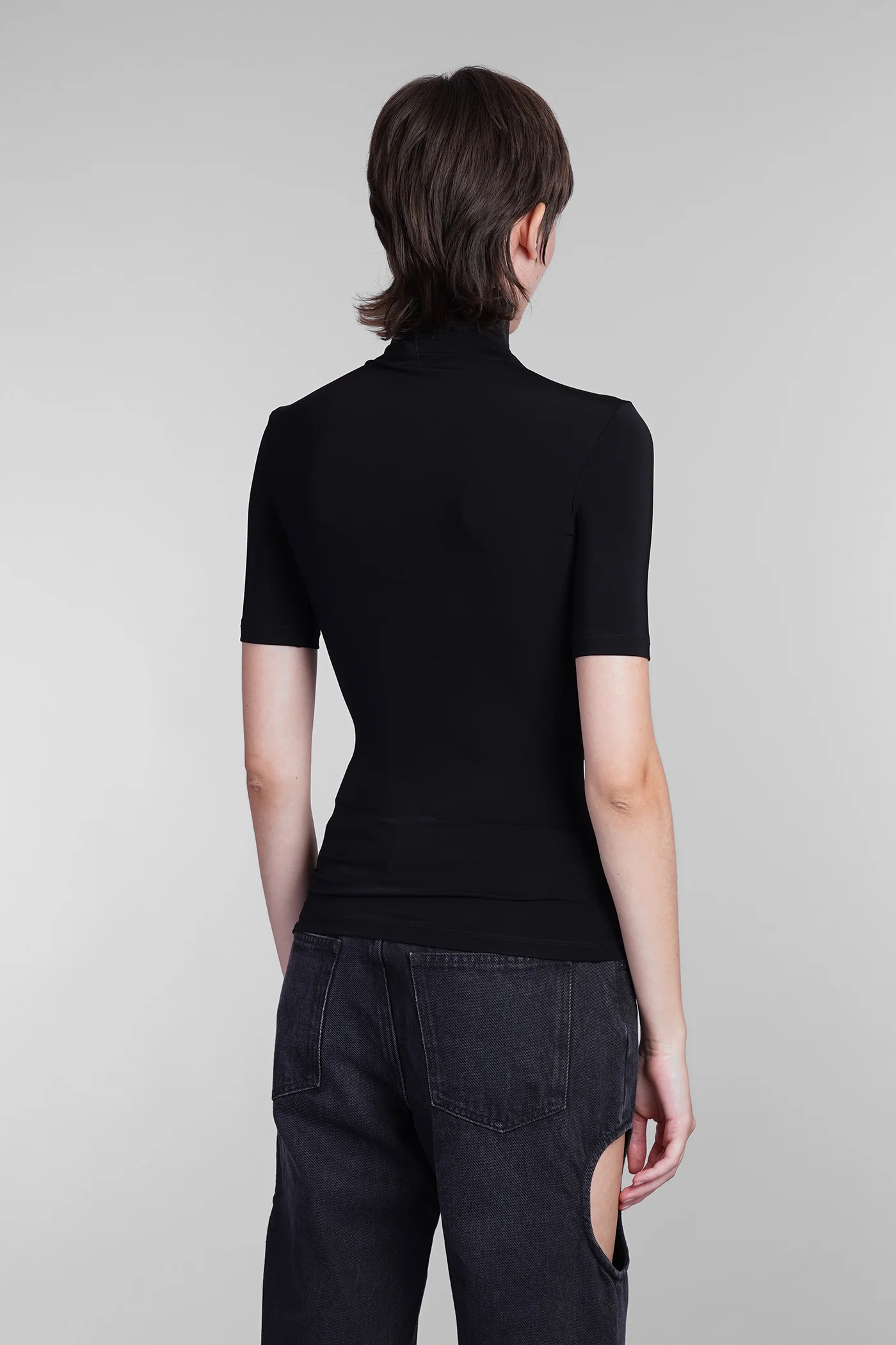 Topwear in black viscose - Image 3