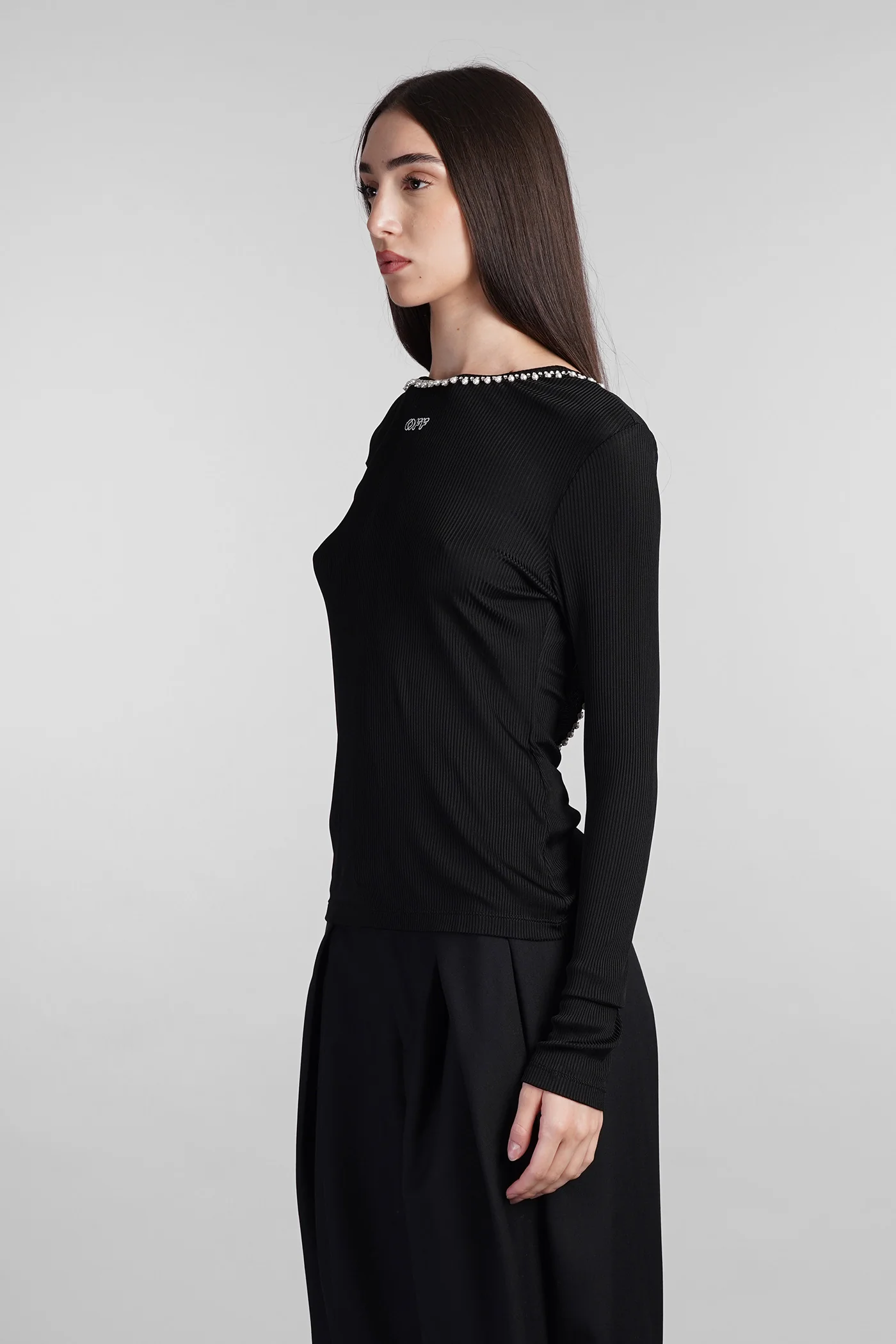 Topwear in black viscose - Image 4