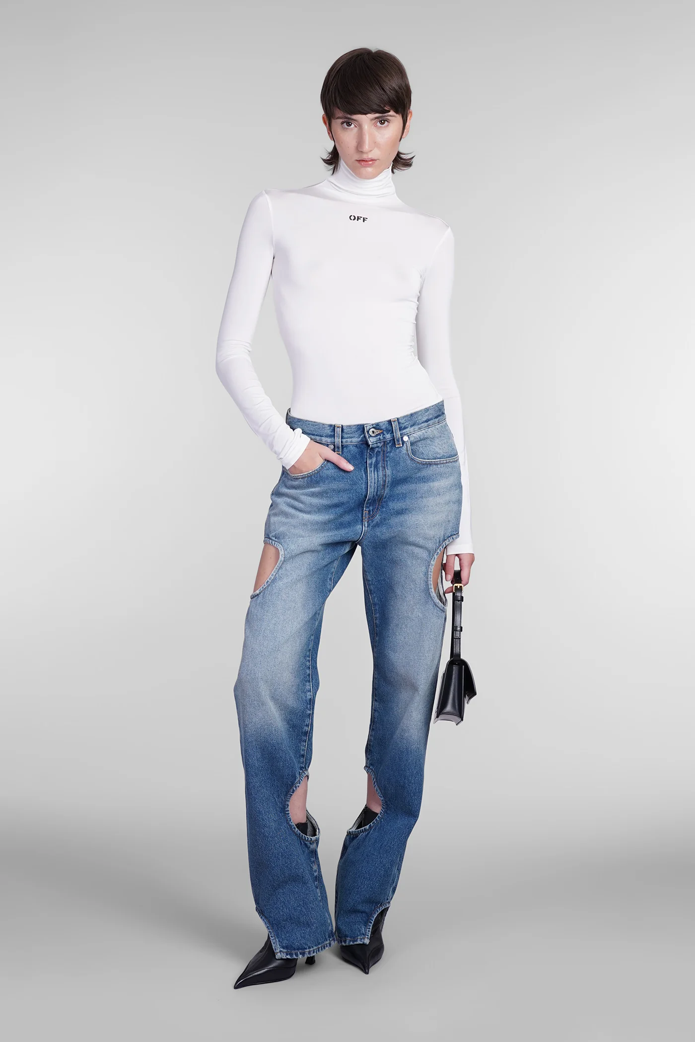 Topwear in white viscose - Image 2