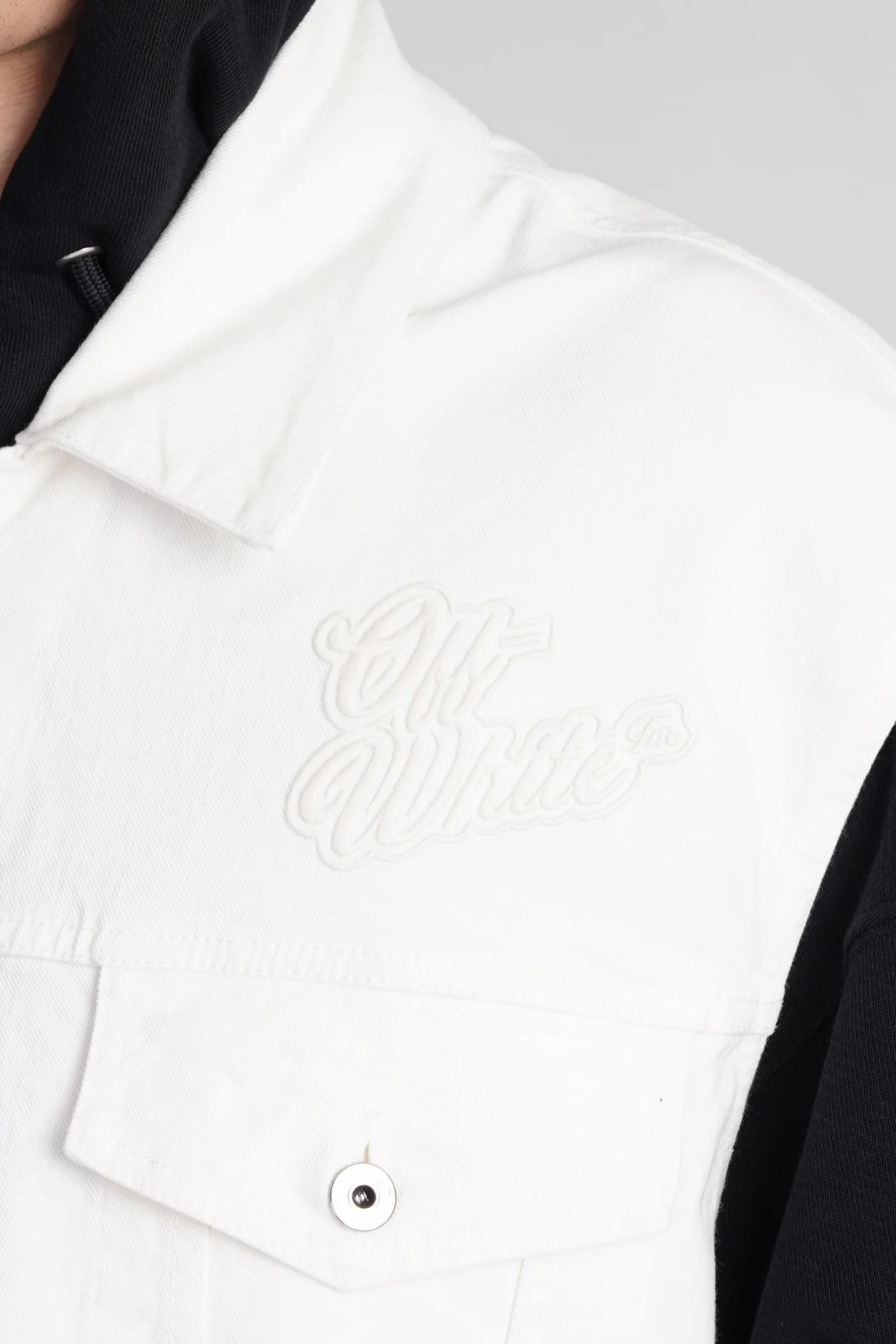 Vest in white cotton - Image 5