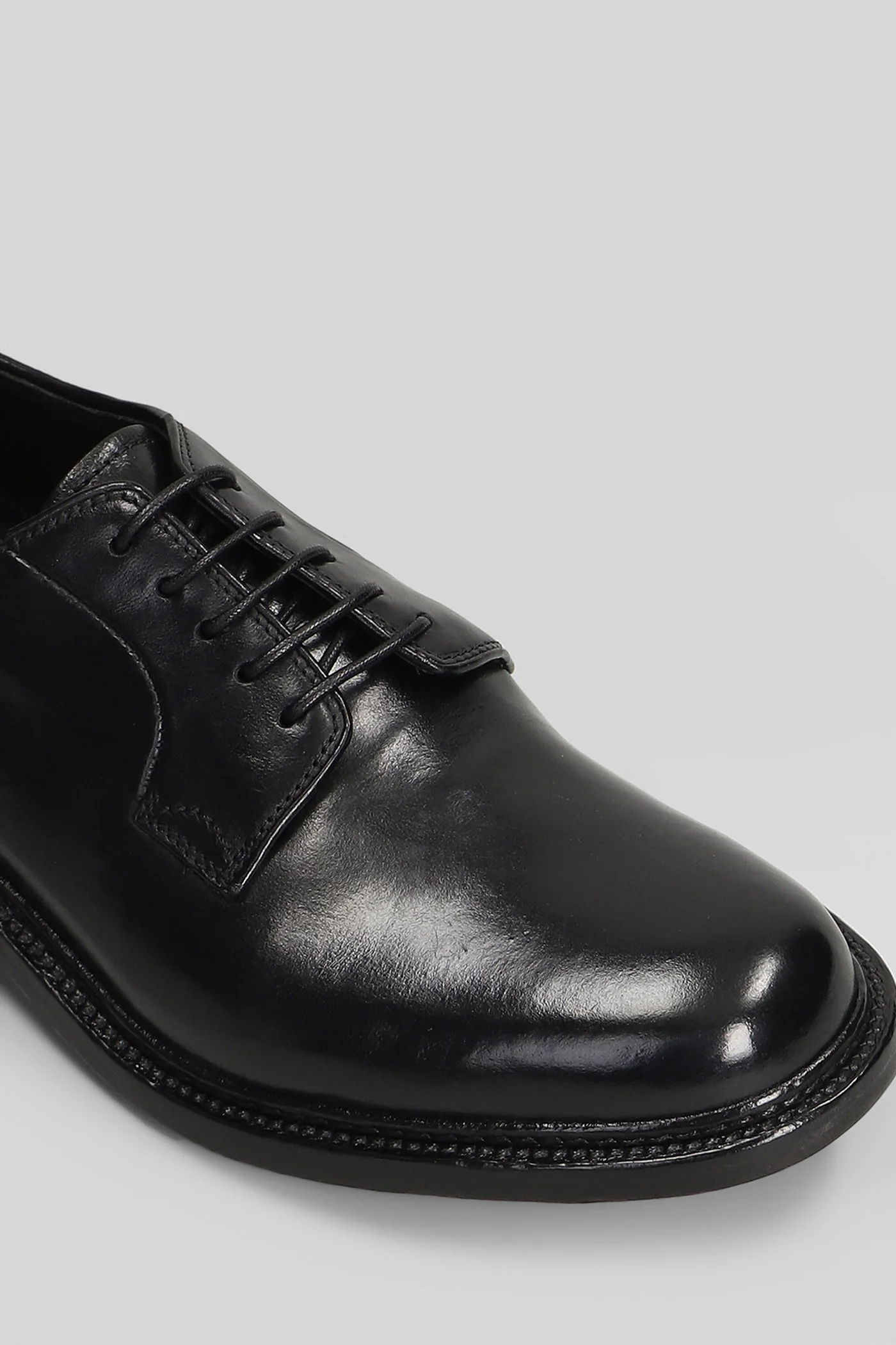 Aston 004 Lace up shoes in black leather - Image 5