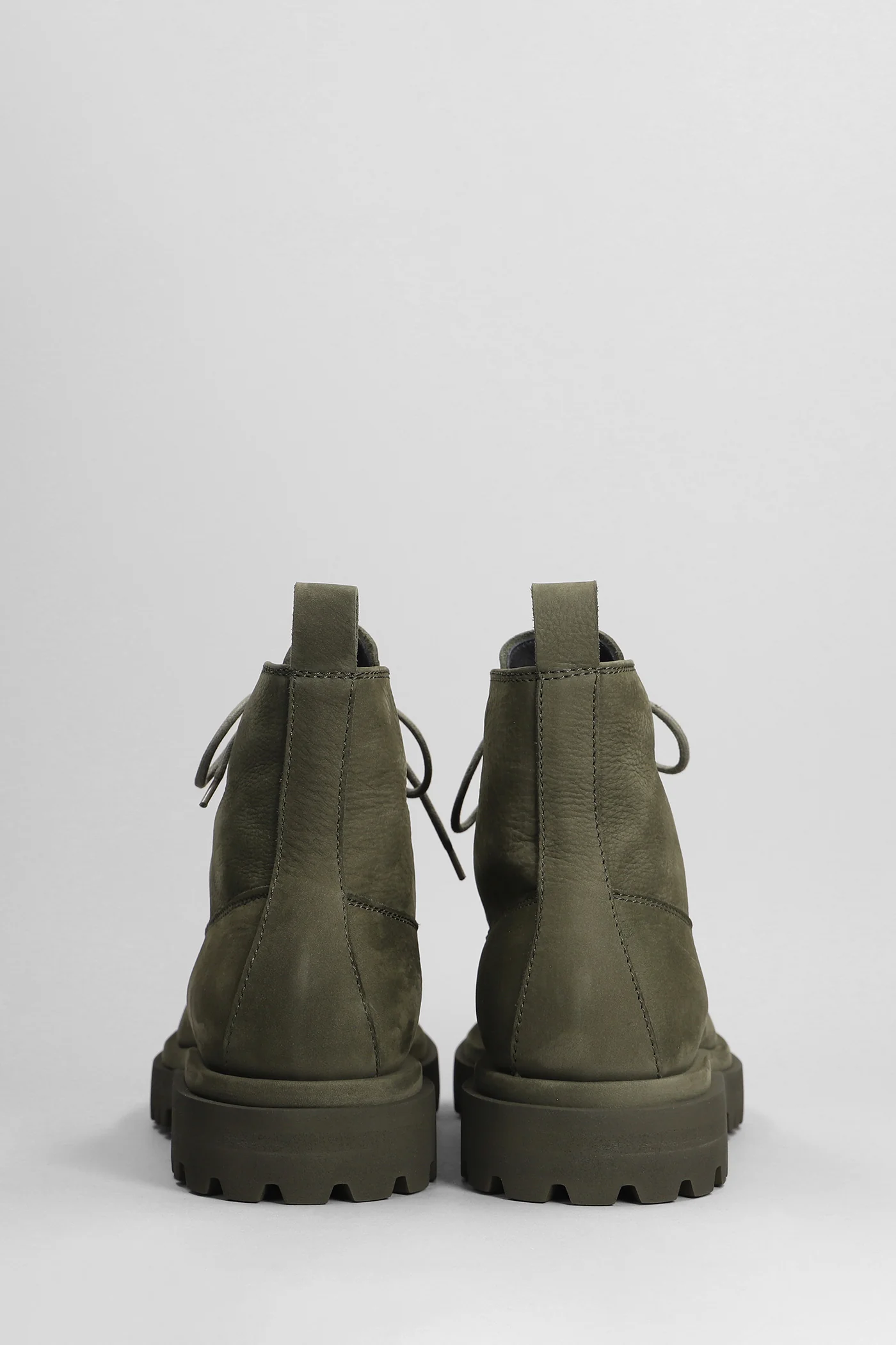 Eventual 020 Combat boots in green suede - Image 4