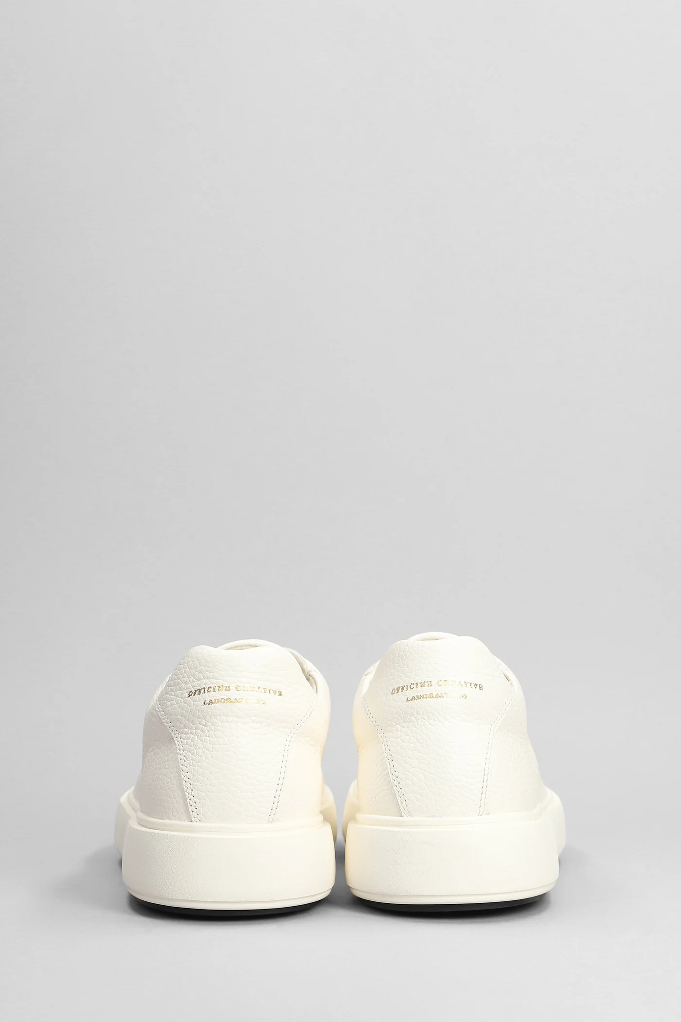 Slouch 001 Sneakers in white leather - Image 4