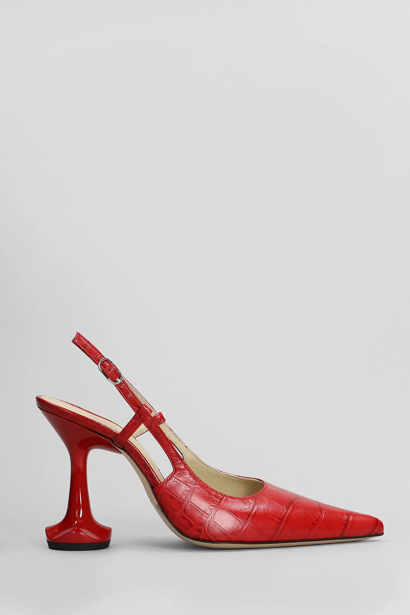 Edna Pumps in red leather