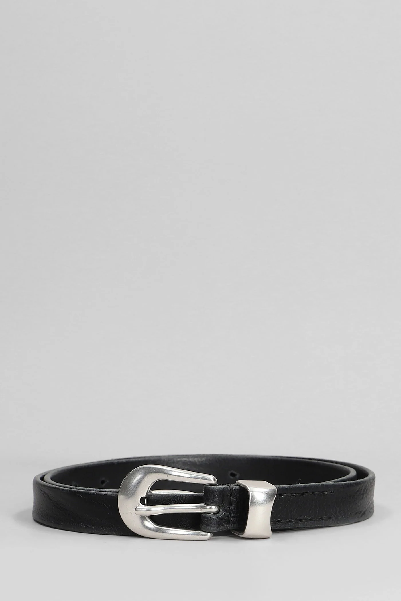 Belts in black leather