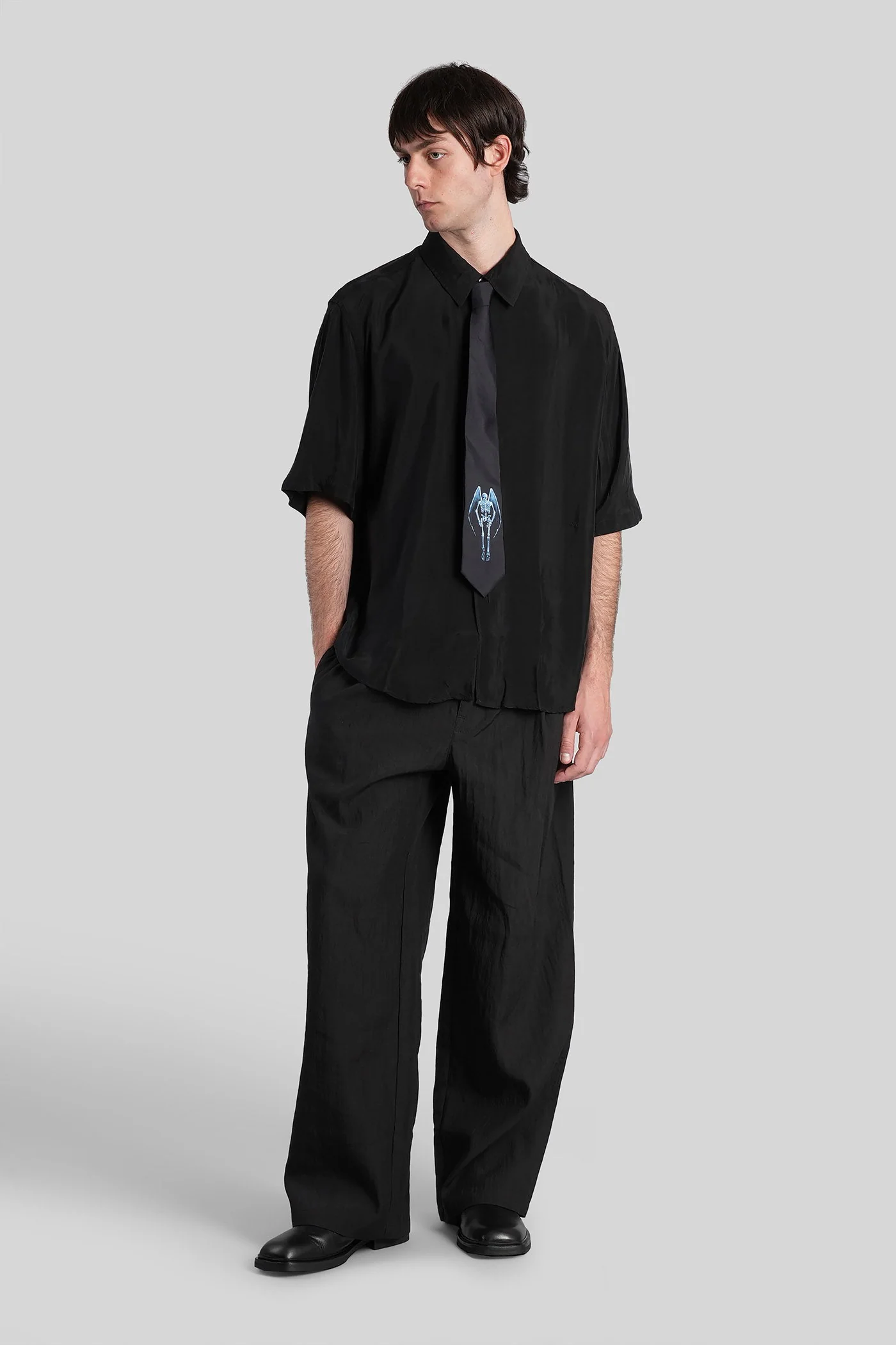 Beyond shirt ss Shirt in black polyamide polyester - Image 2