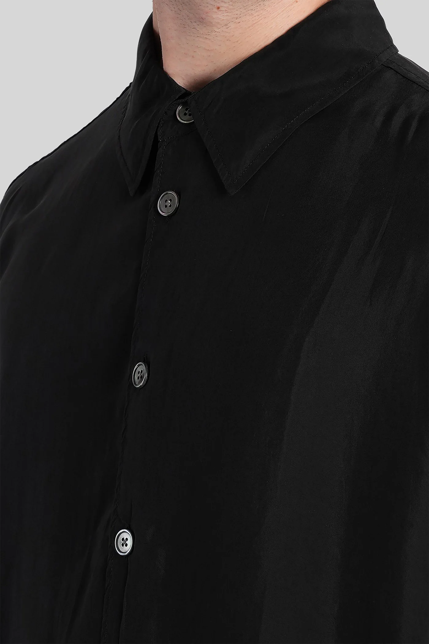 Beyond shirt ss Shirt in black polyamide polyester - Image 5