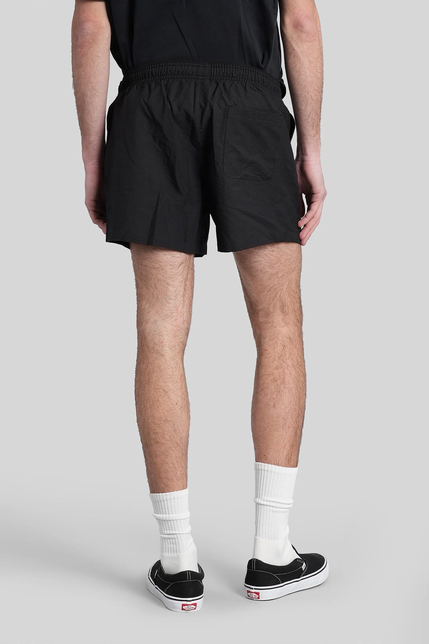 Boxer trunk Beachwear in black polyester - Image 3