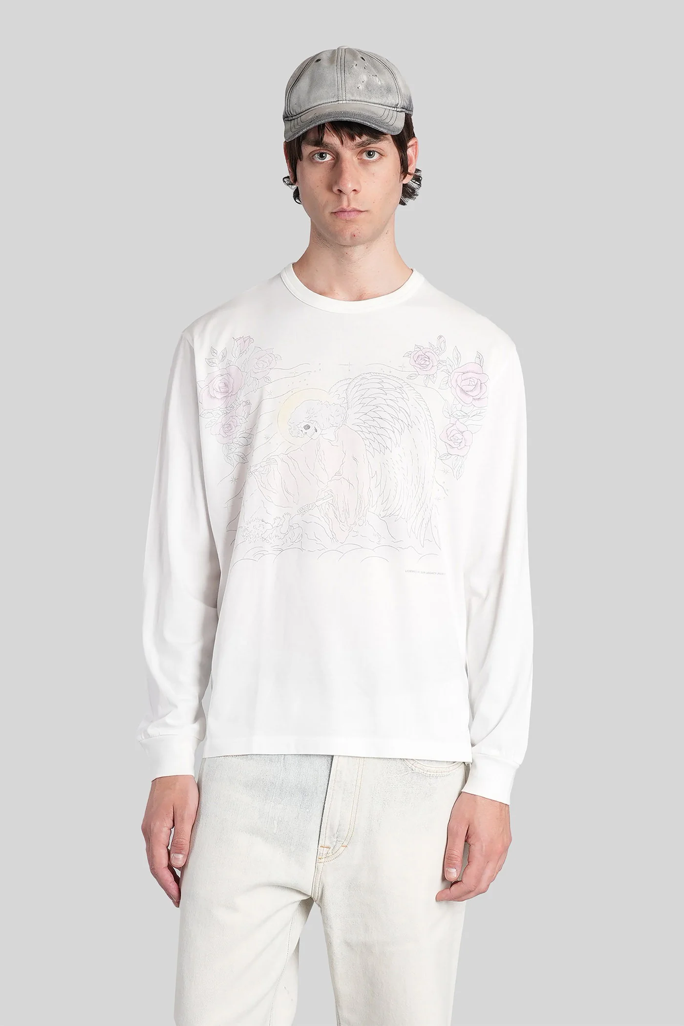 Cruise longsleeve in white cotton