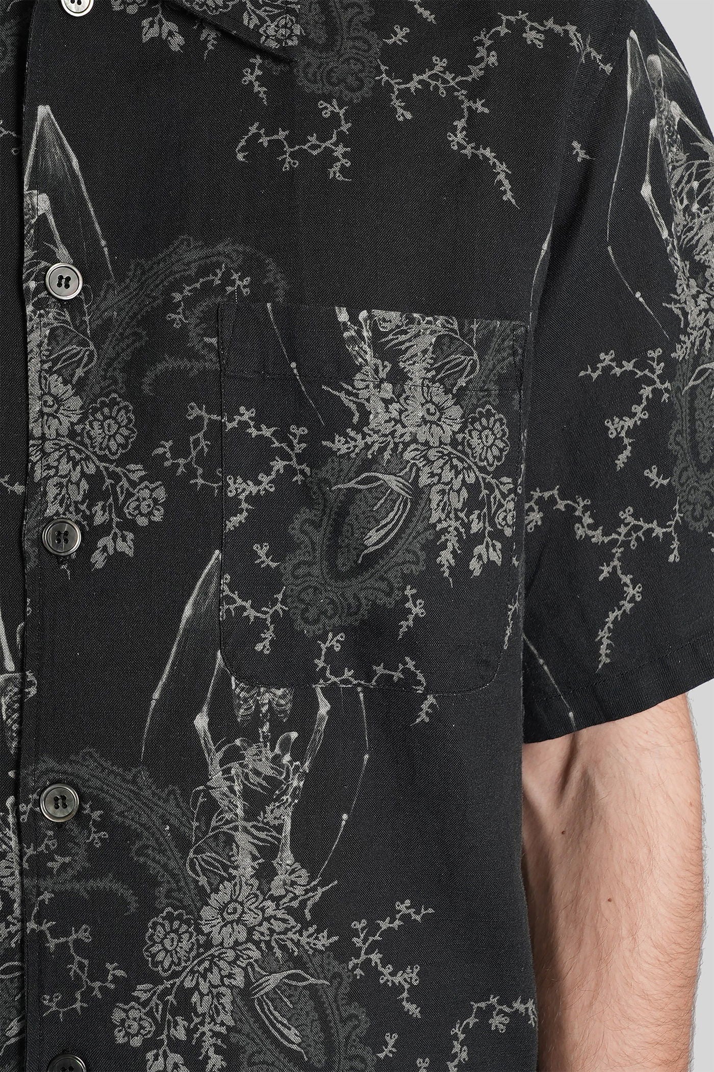 Every shirt Shirt in black cotton and linen - Image 5